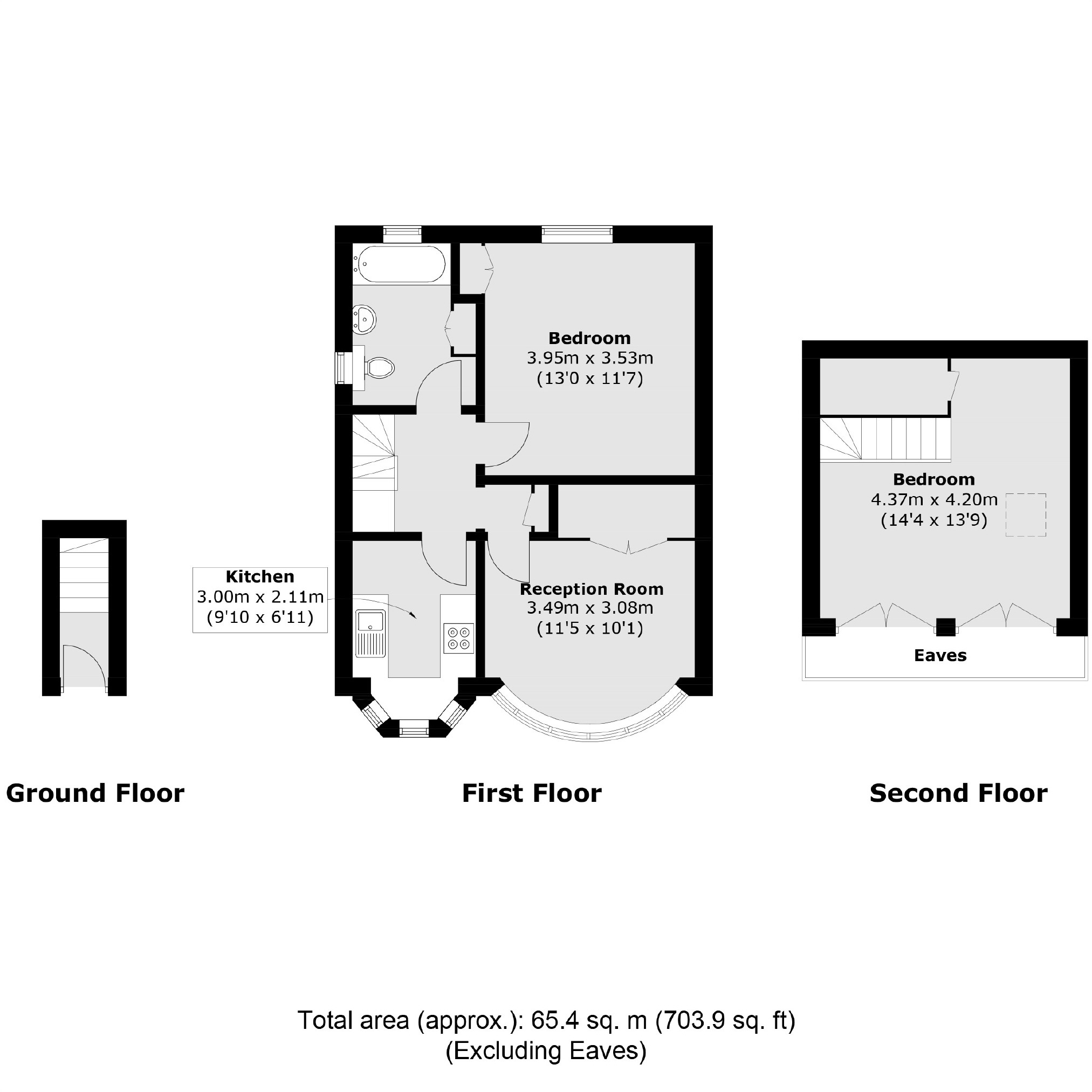 Flat B, 289, Watford Way, London floorplan
