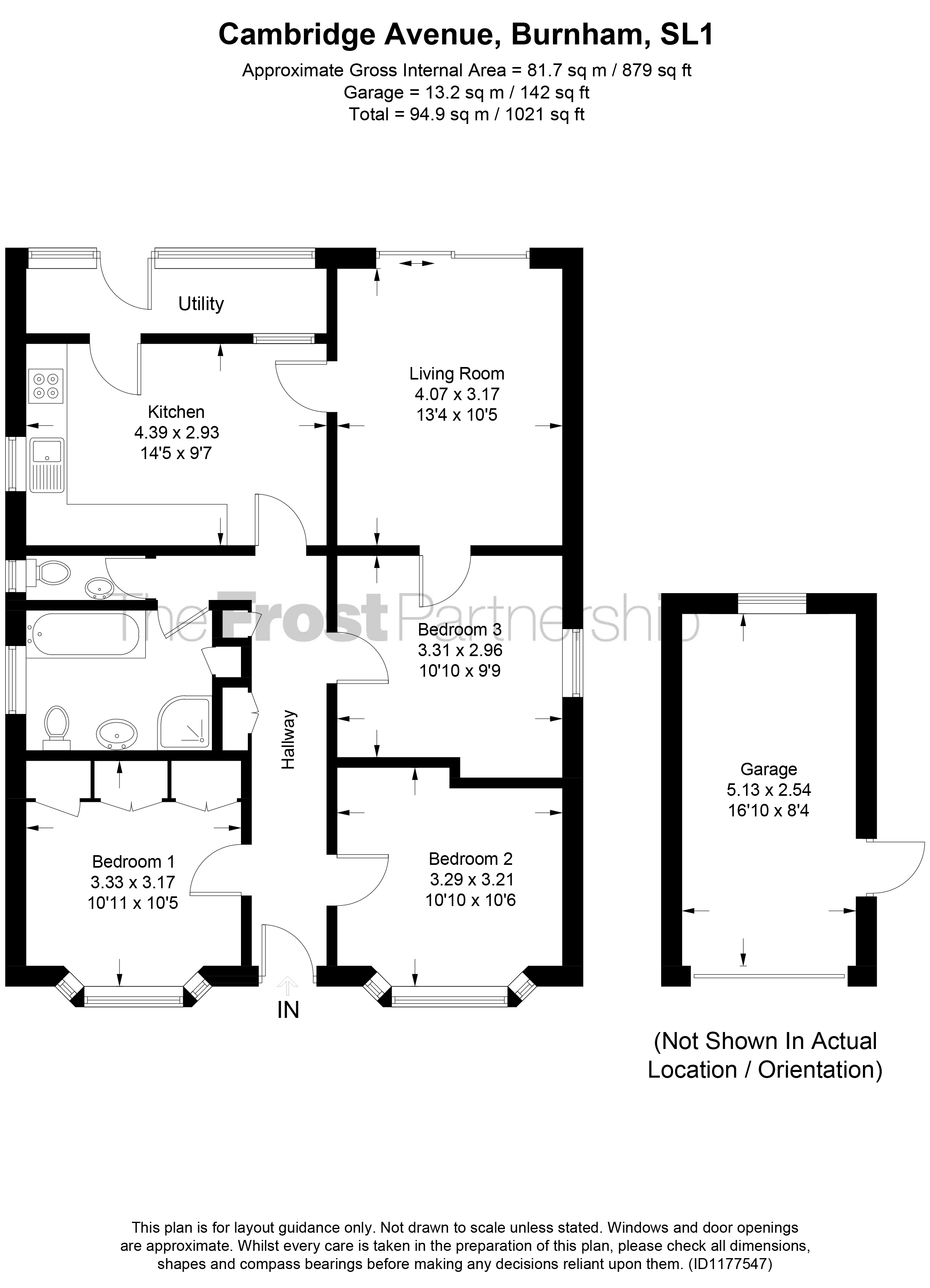 11, Cambridge Avenue, Burnham floorplan