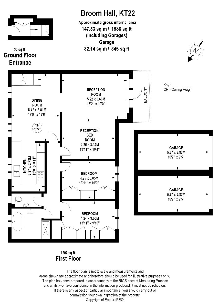 17 Broom Hall, Leatherhead floorplan