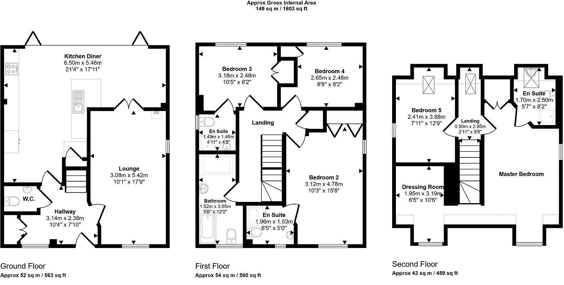 4, Thornbush Hill , Bryn Dryslwyn, Bridgend floorplan