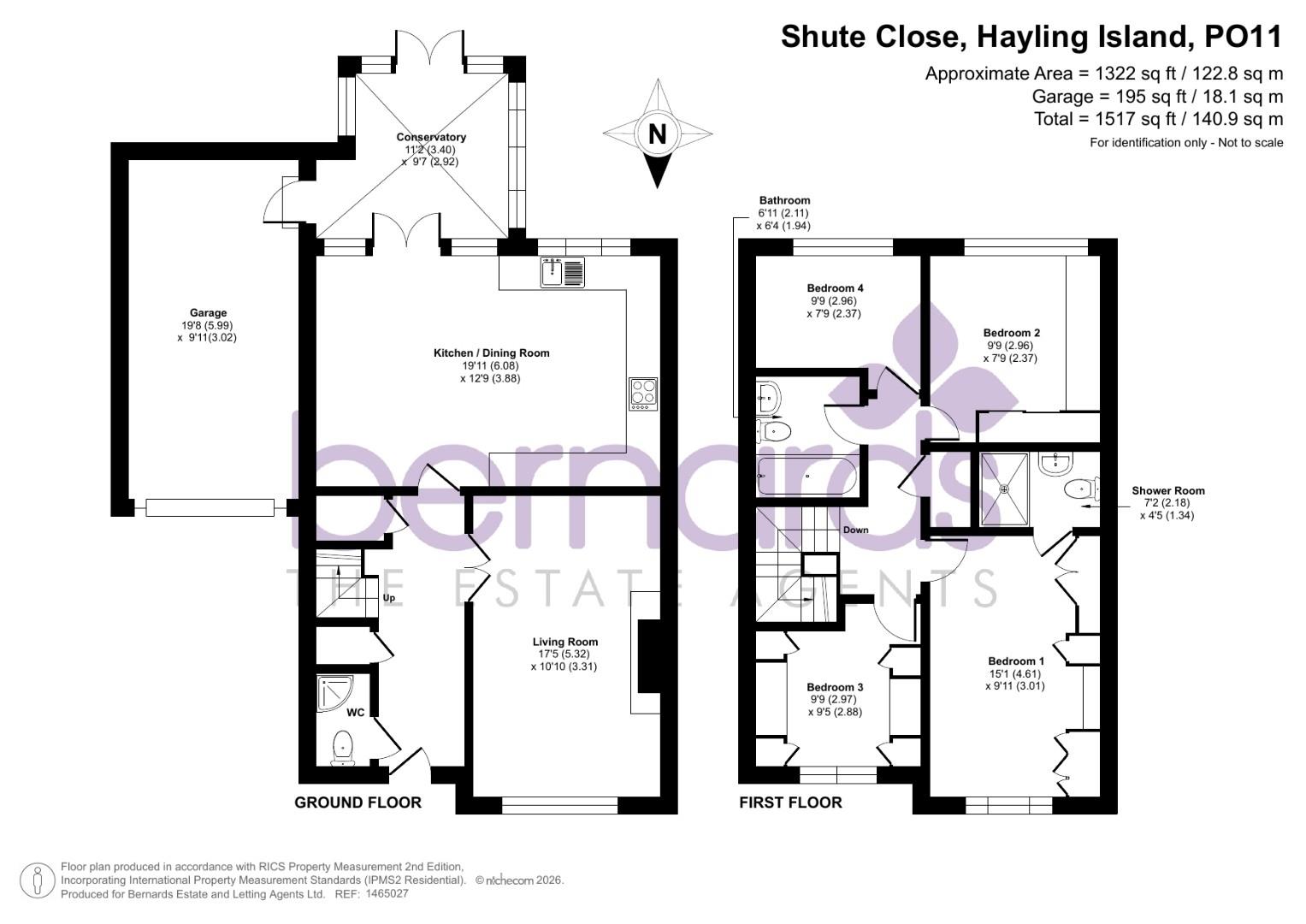18, Shute Close, Hayling Island floorplan