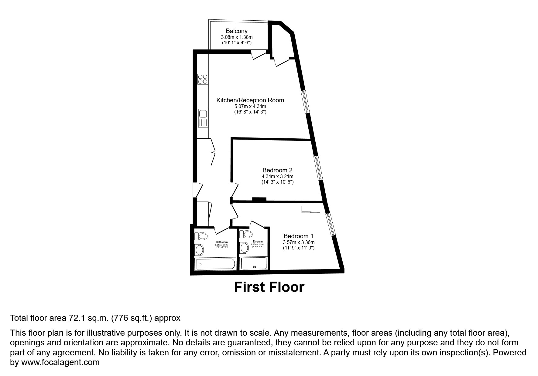 Flat 103, Headwater Point, London floorplan