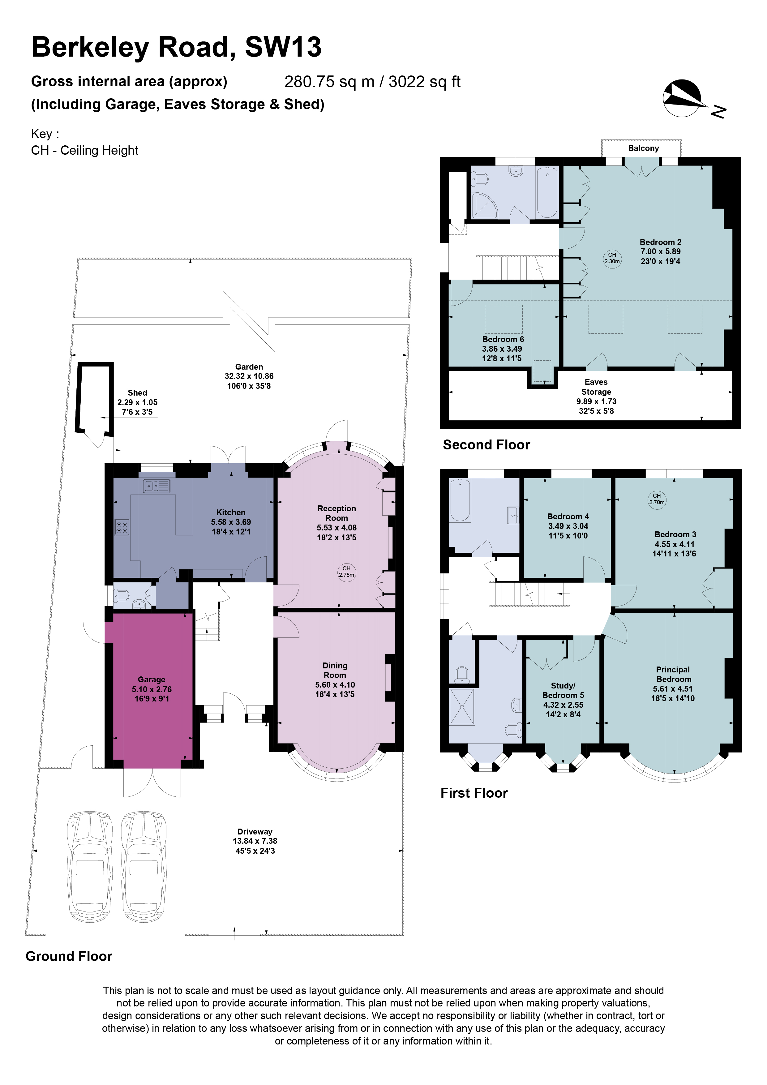 24, Berkeley Road, London floorplan