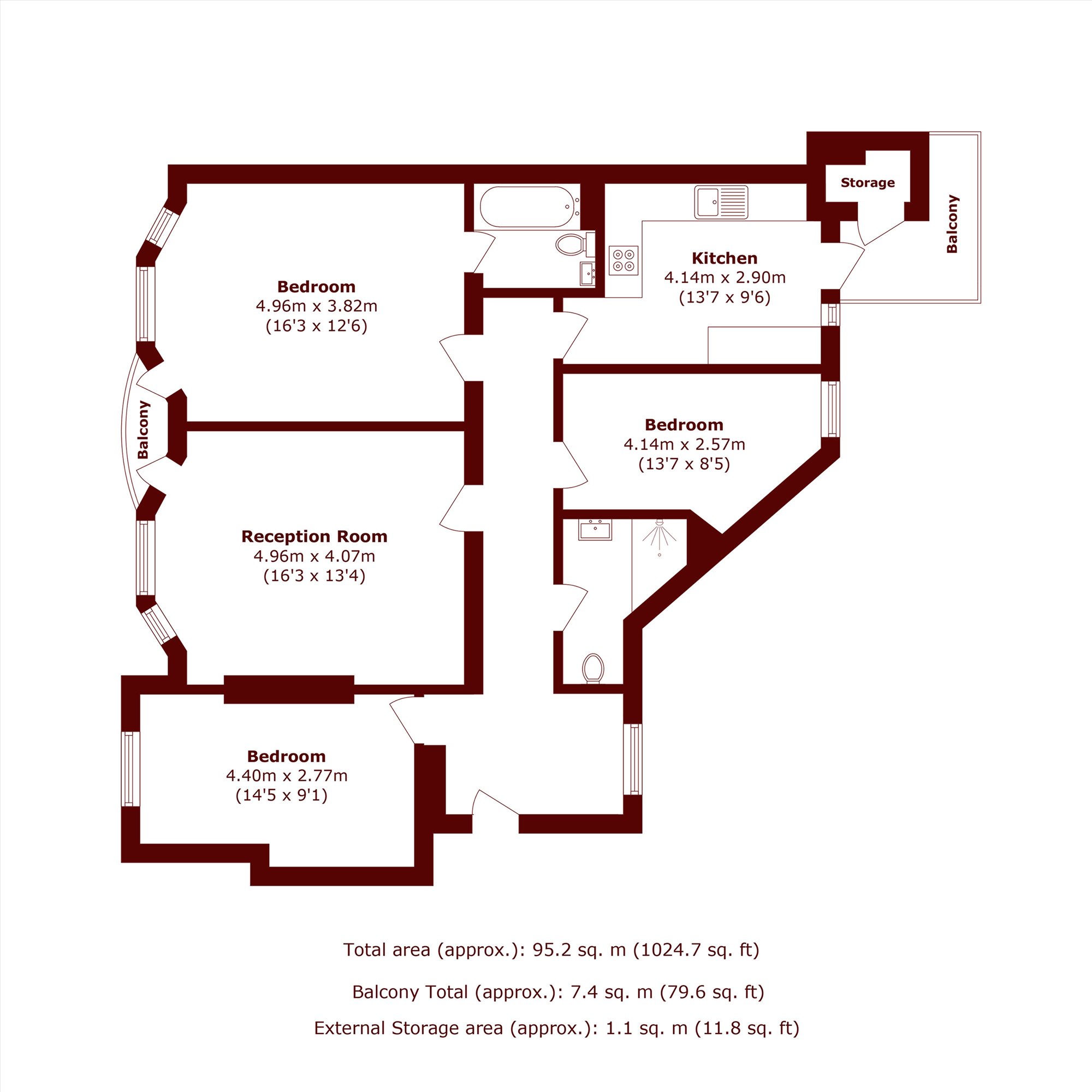 Clarence Gate Gardens, London floorplan