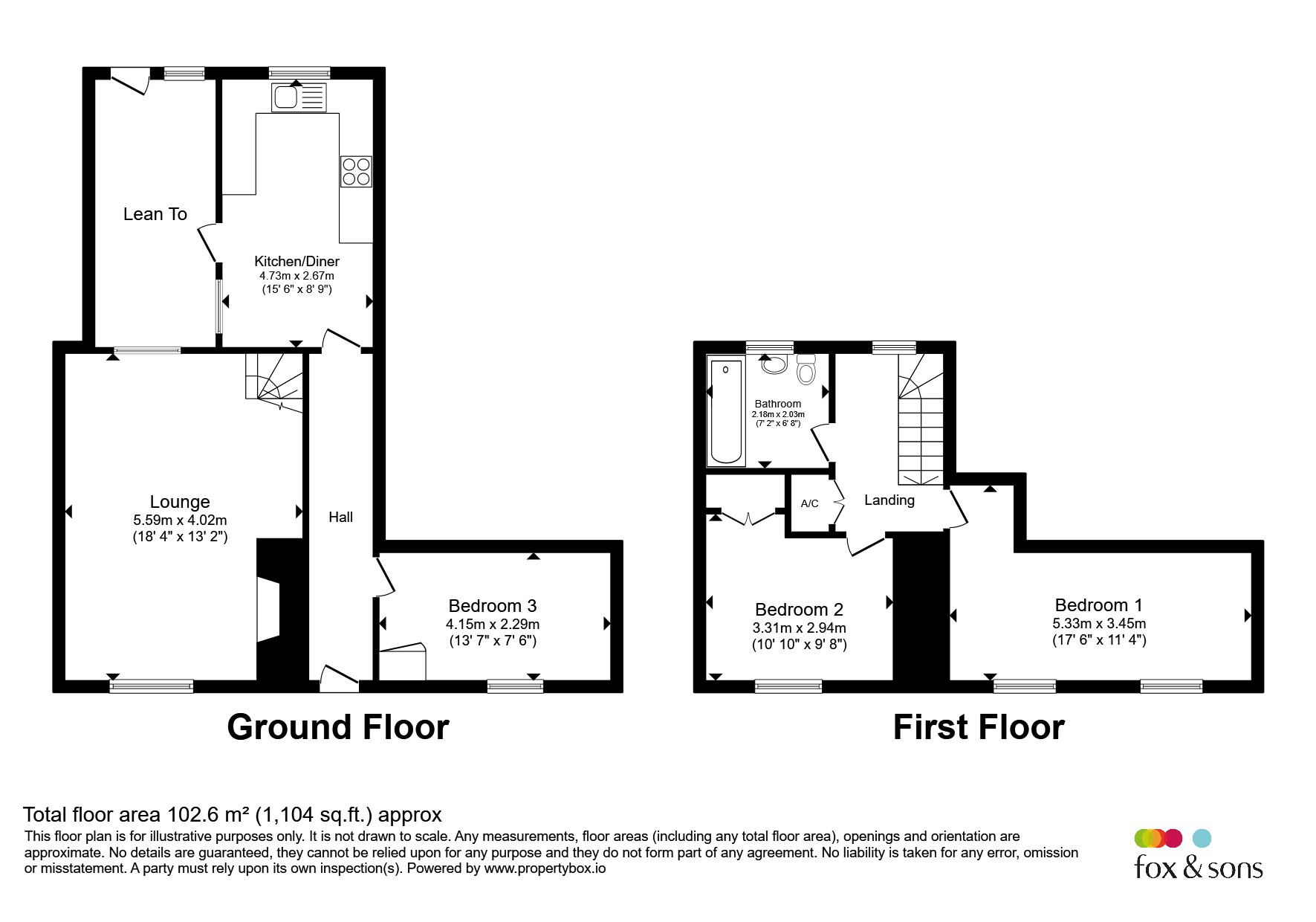 ., Byway Cottage, Chard floorplan