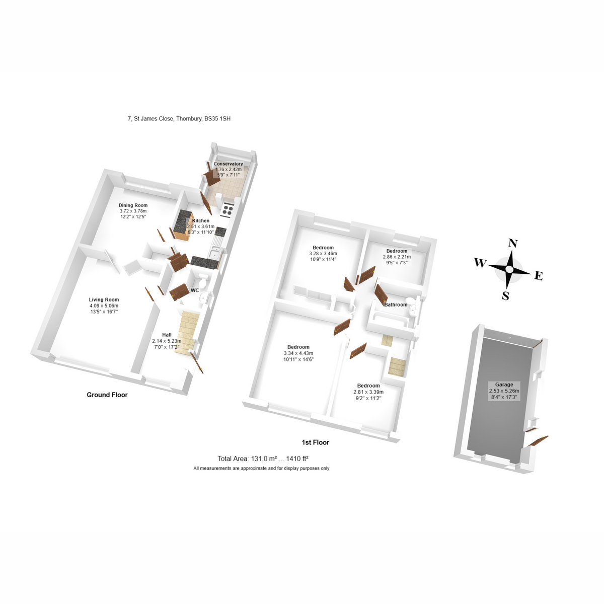 7, St James Close, Thornbury floorplan