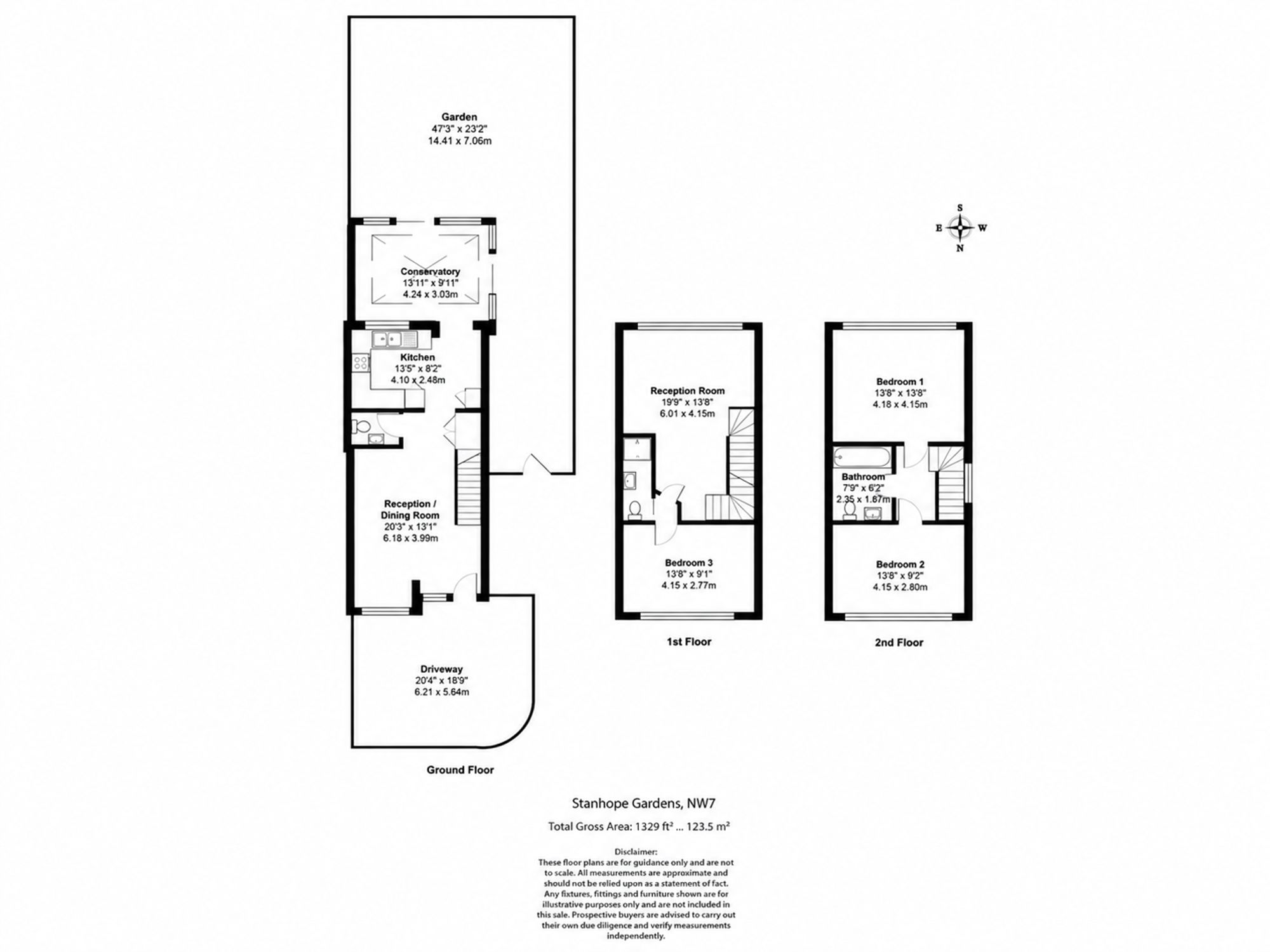 13 Stanhope Gardens, London floorplan