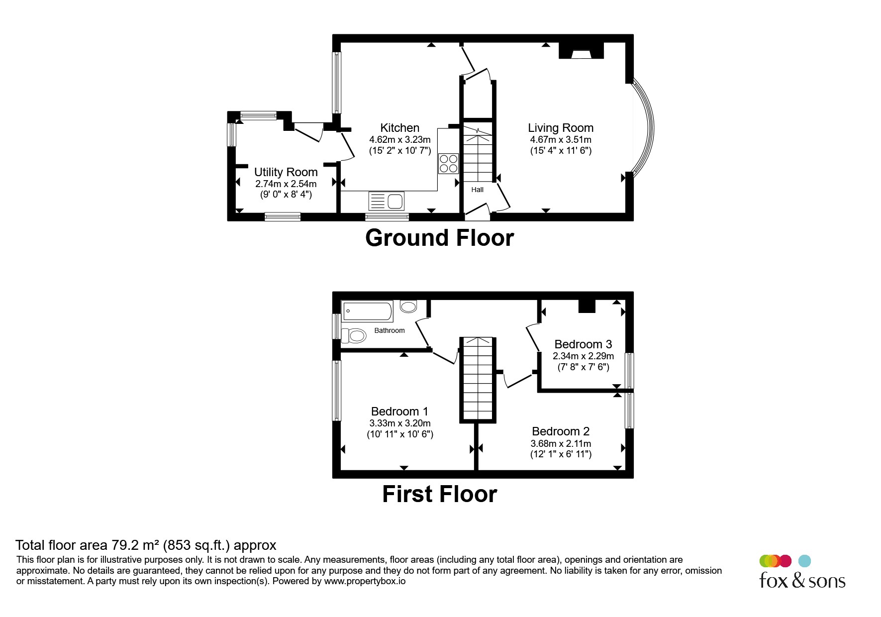 10, Danum Close, Hailsham floorplan