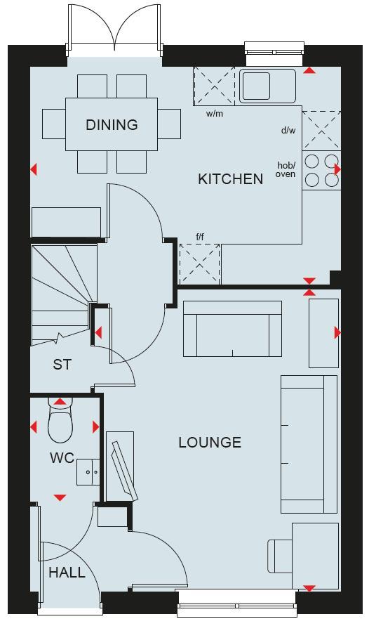 The Archford, Longmeanygate, Leyland floorplan