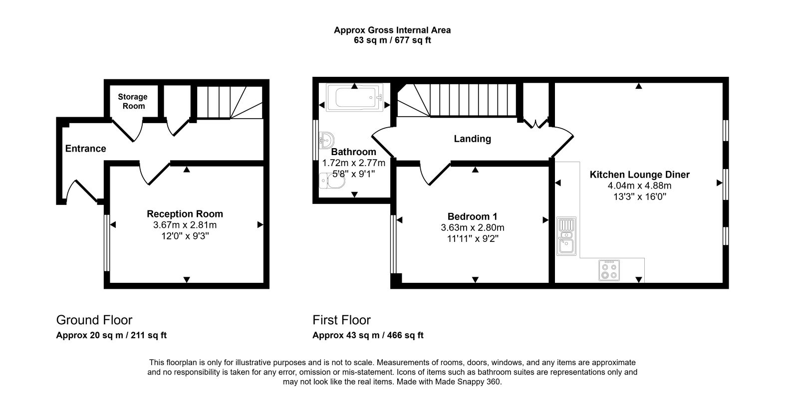 145A, High Street, Watford floorplan
