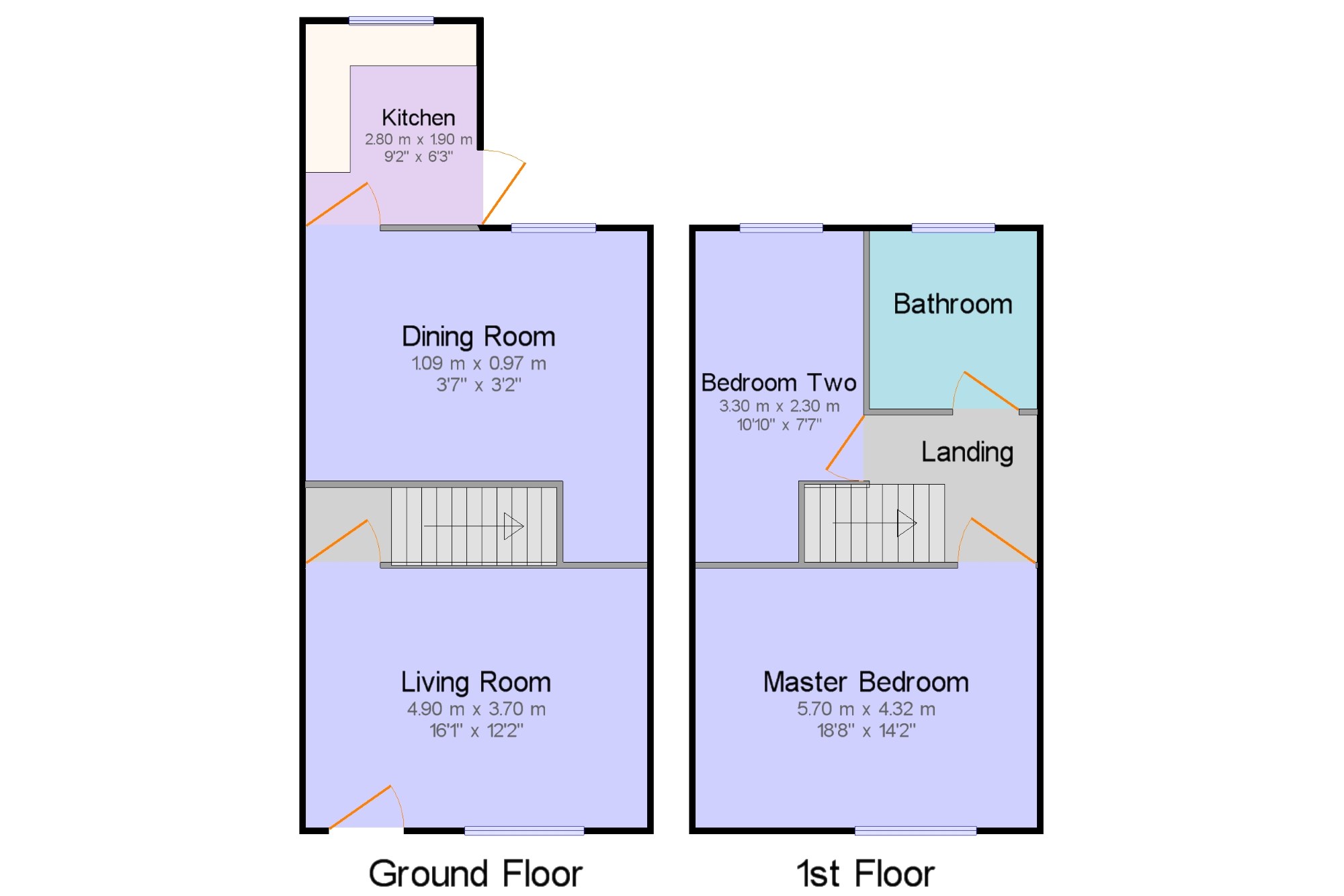 2 Bedrooms Terraced house for sale in Cherry Tree Terrace, Blackburn, Lancashire, . BB2