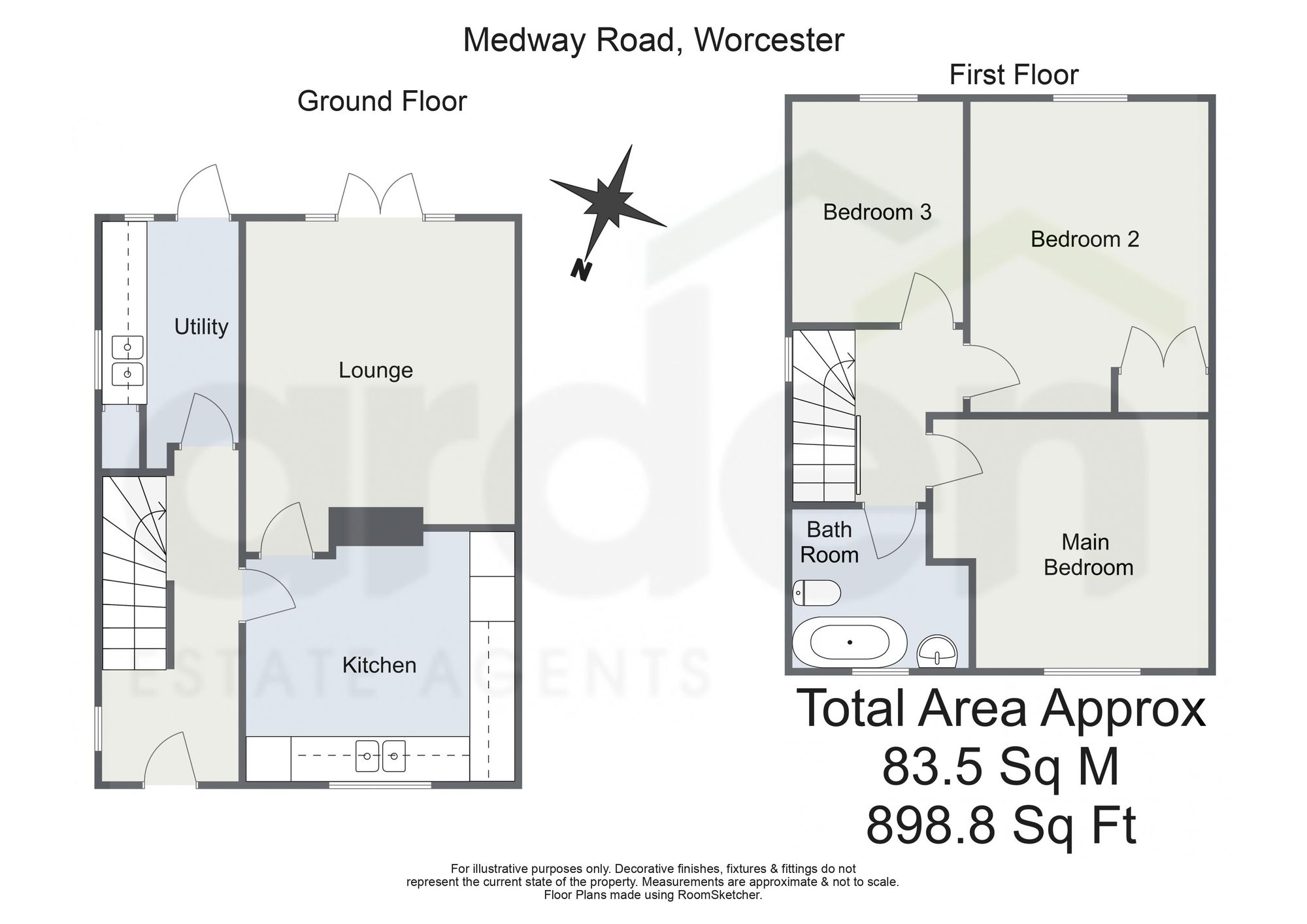 27 Medway Road, Worcester floorplan