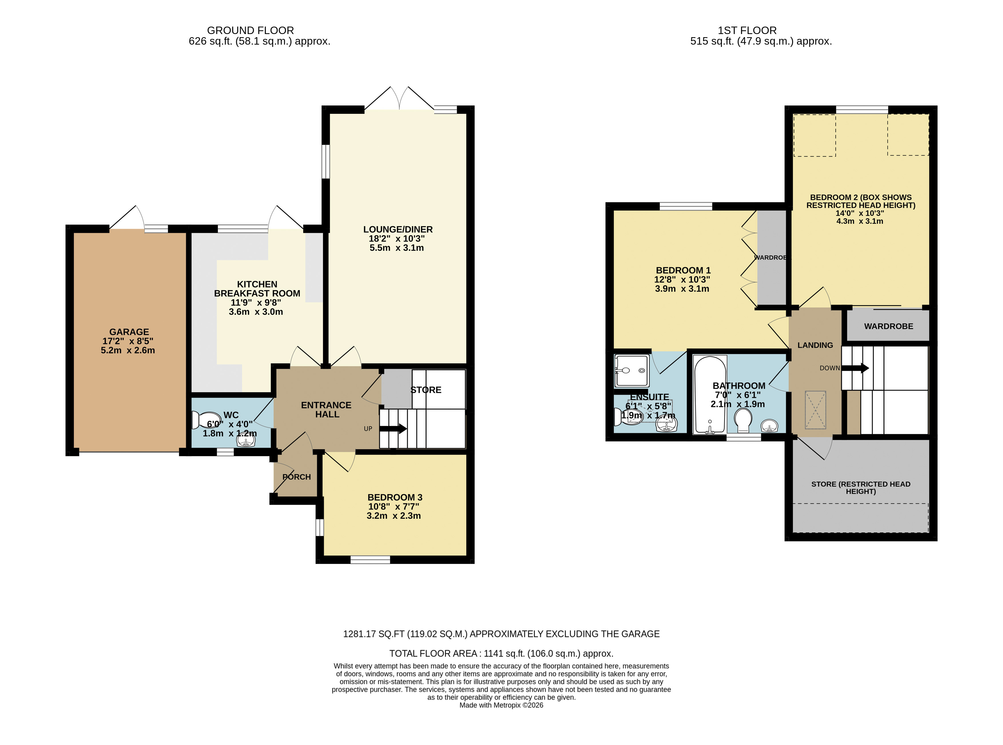 8, Bernay Gardens, Milton Keynes floorplan