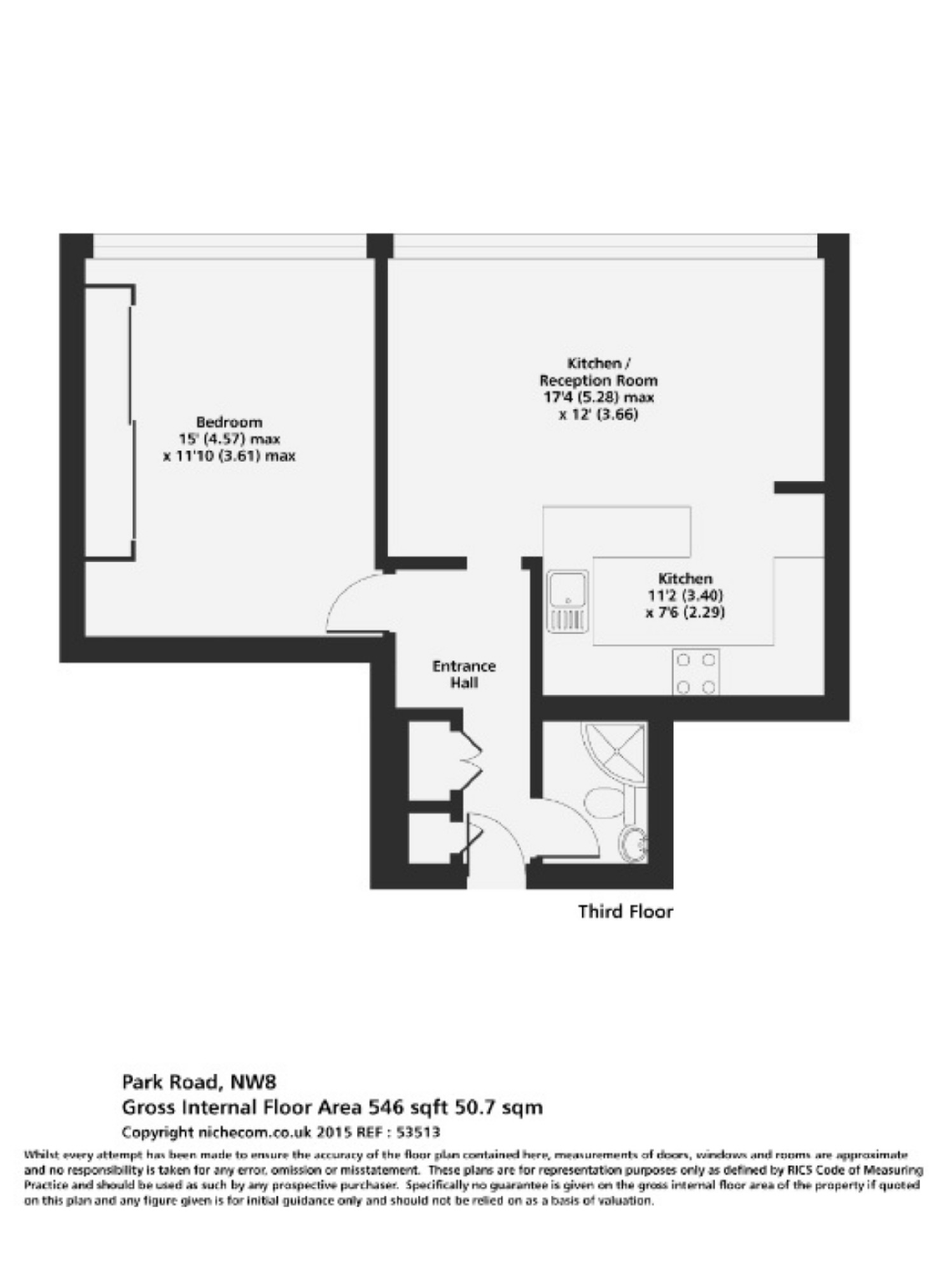 1 Bedrooms Flat to rent in Park Road, St John's Wood, London NW8