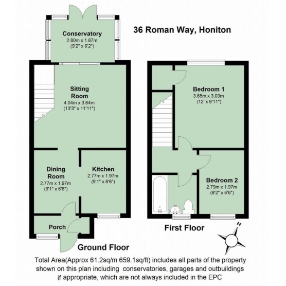 36, Roman Way Devon, Honiton floorplan