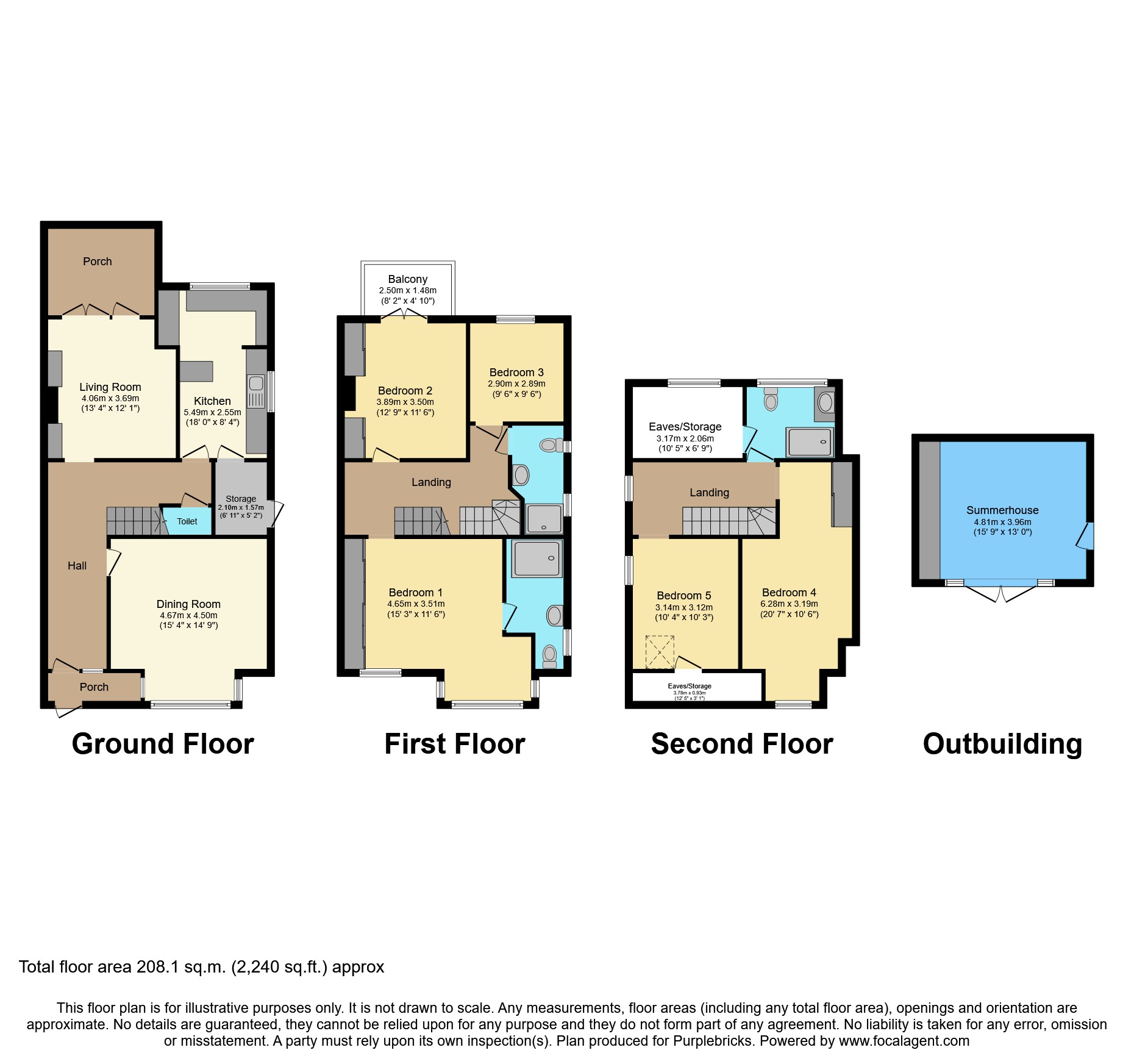 55, Blenheim Park Road, South Croydon floorplan