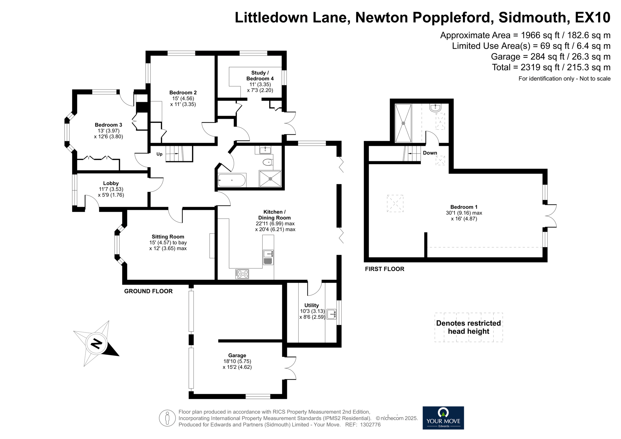 Rockford,, Littledown Lane, Sidmouth floorplan