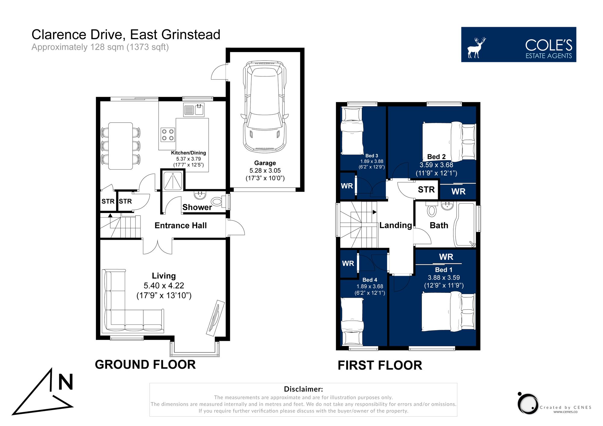 2 Clarence Drive, East Grinstead floorplan