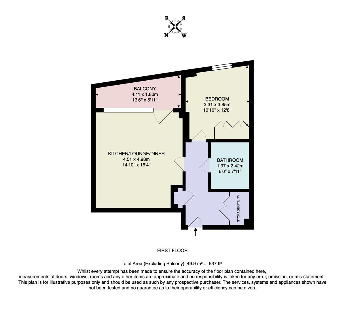 Apartment 33 Malt Court, 84, South Grove, Walthamstow floorplan