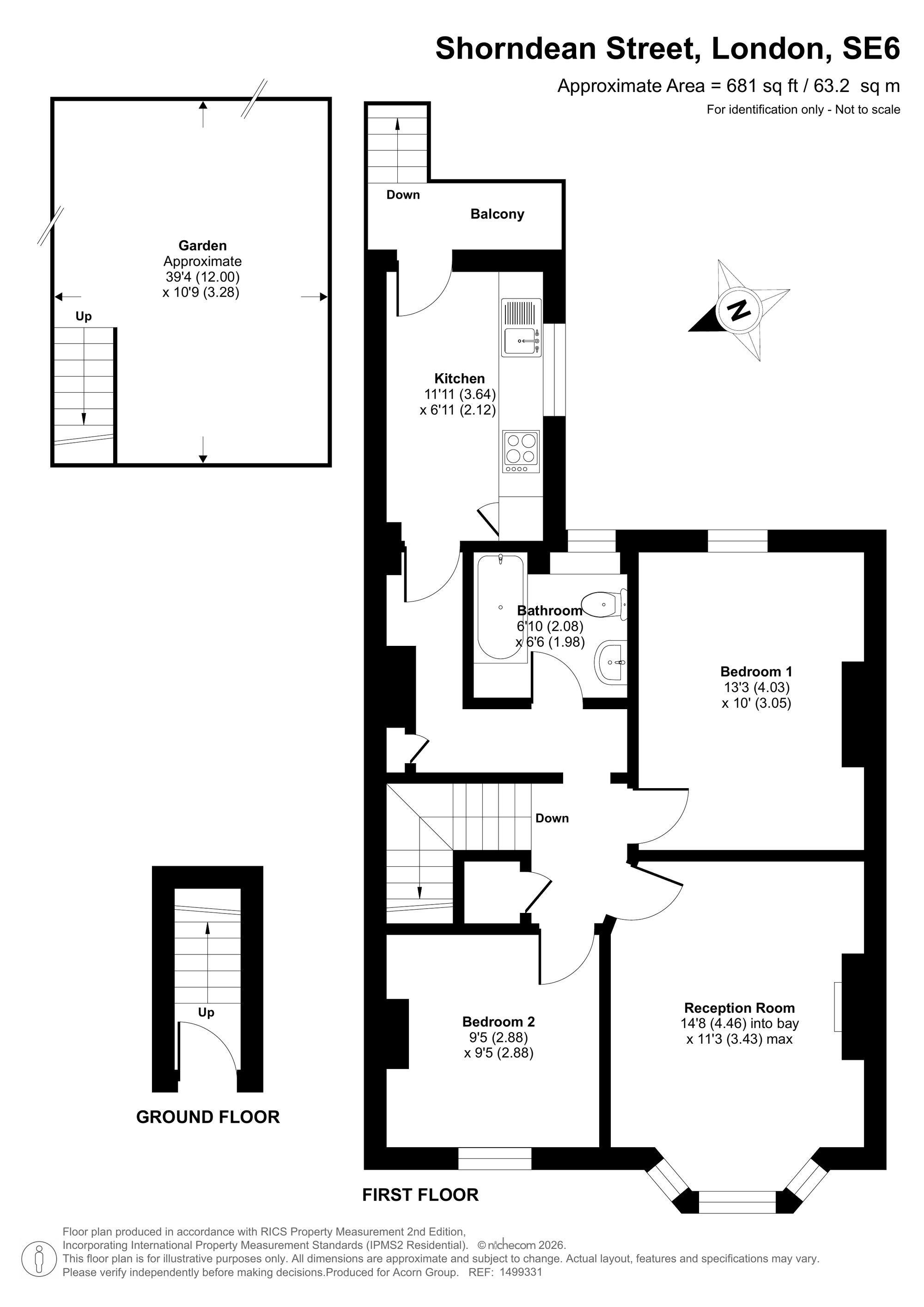 66, Shorndean Street, London floorplan