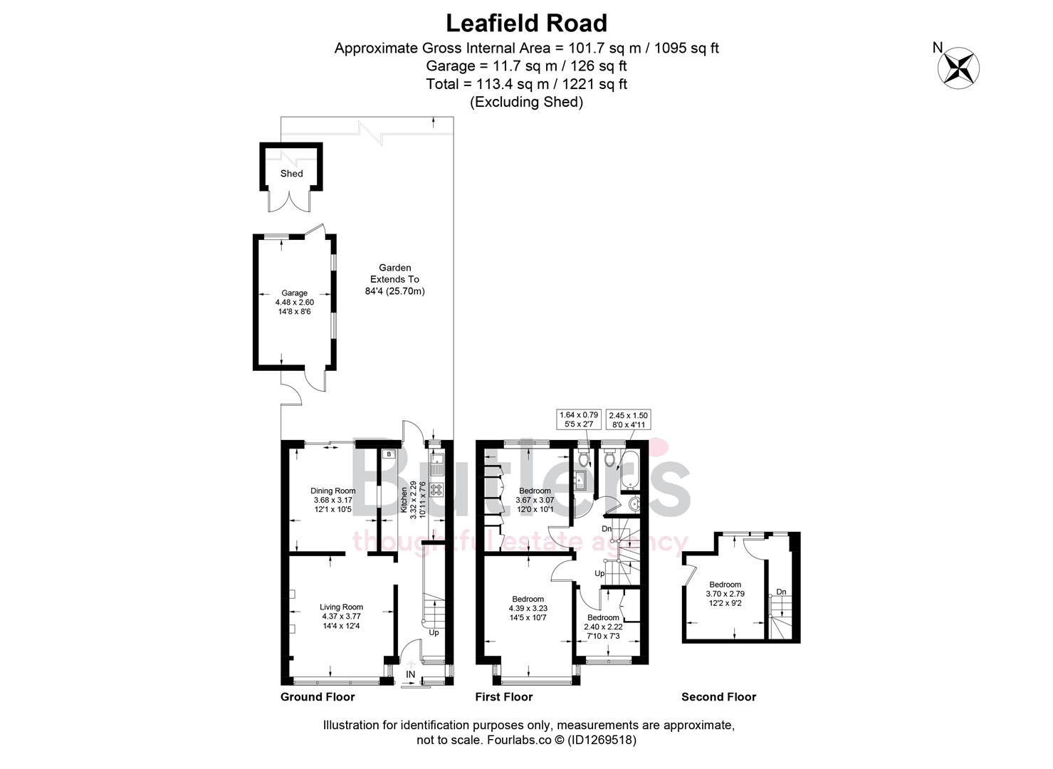 9, Leafield Road, Sutton floorplan