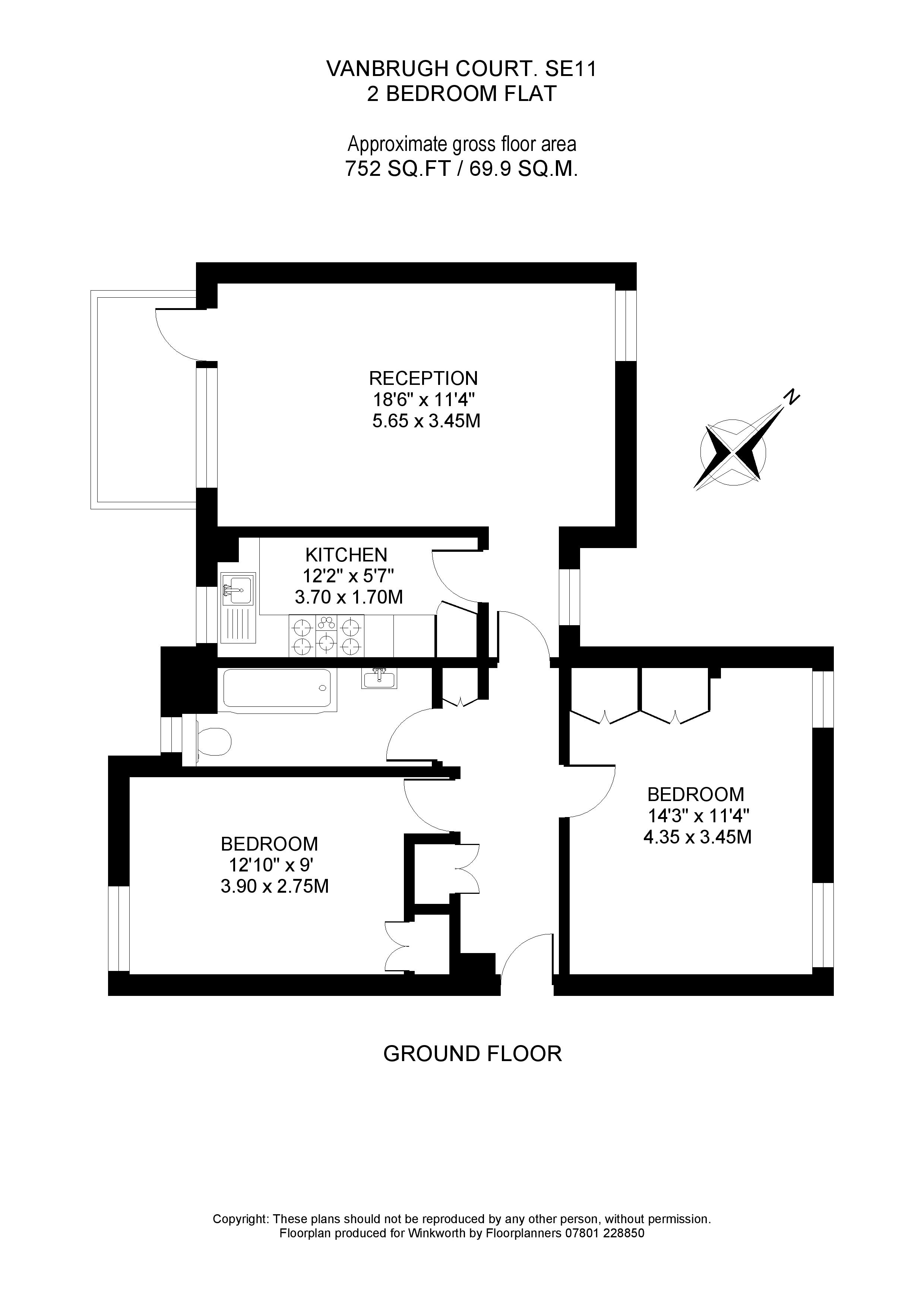 Vanbrugh Court, London floorplan