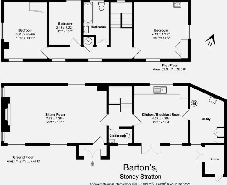 3 Bedrooms Semi-detached house for sale in Stoney Stratton, Shepton Mallet, Somerset BA4