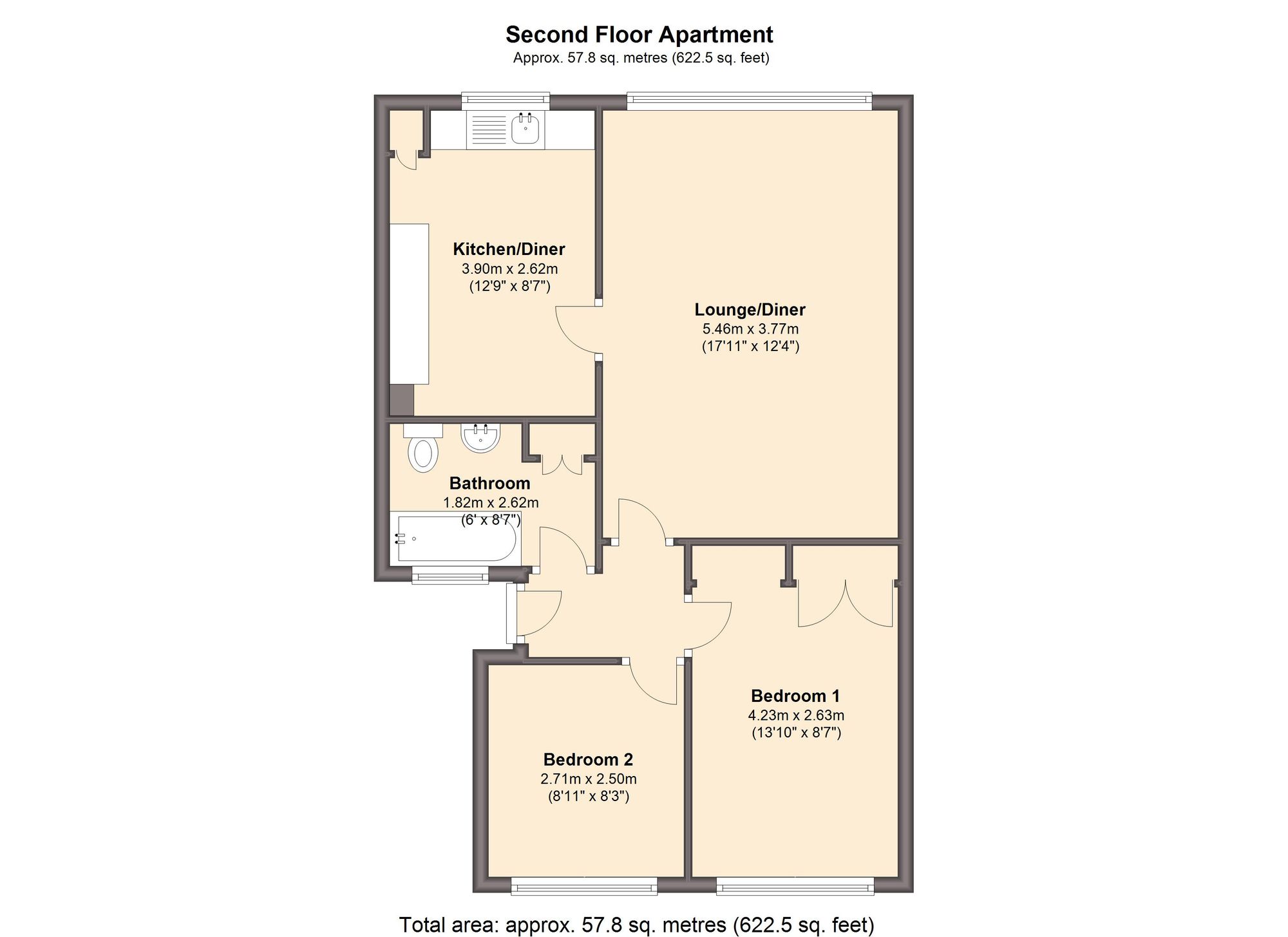 18 Hunter Court, Sheffield floorplan