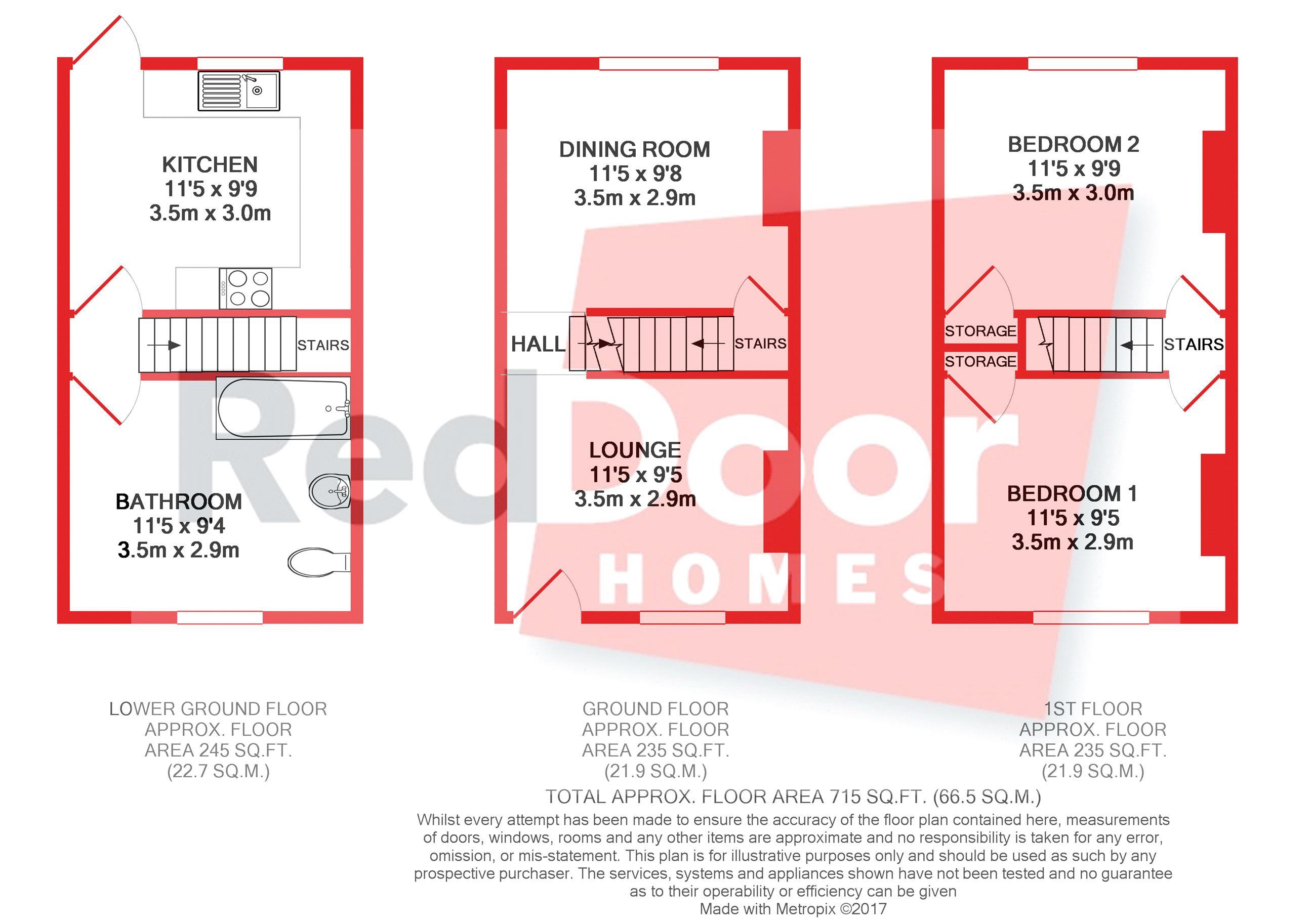 134, Beacon Road, Chatham floorplan