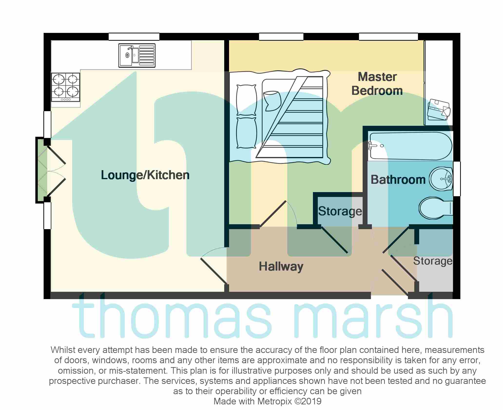 1 Bedrooms Flat for sale in Treetops Close, Grays RM17