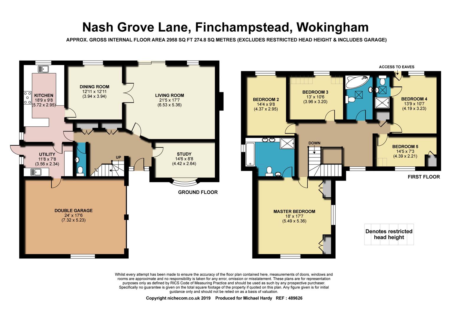 5 Bedrooms Detached house for sale in Nashgrove Lane, Finchampstead, Berkshire RG40