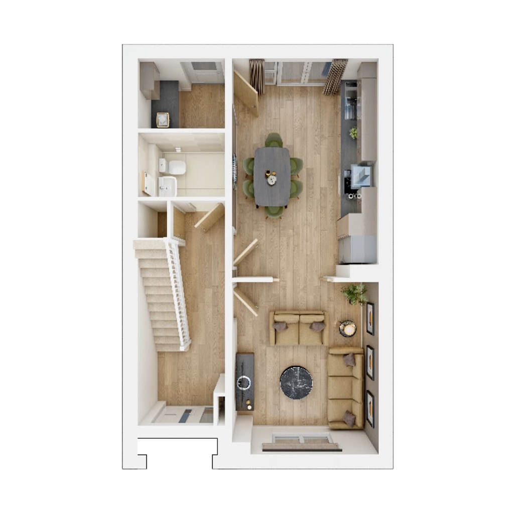 The Tetford - Plot 645, Kings Moat Garden Village, Wrexham Road, Chester floorplan
