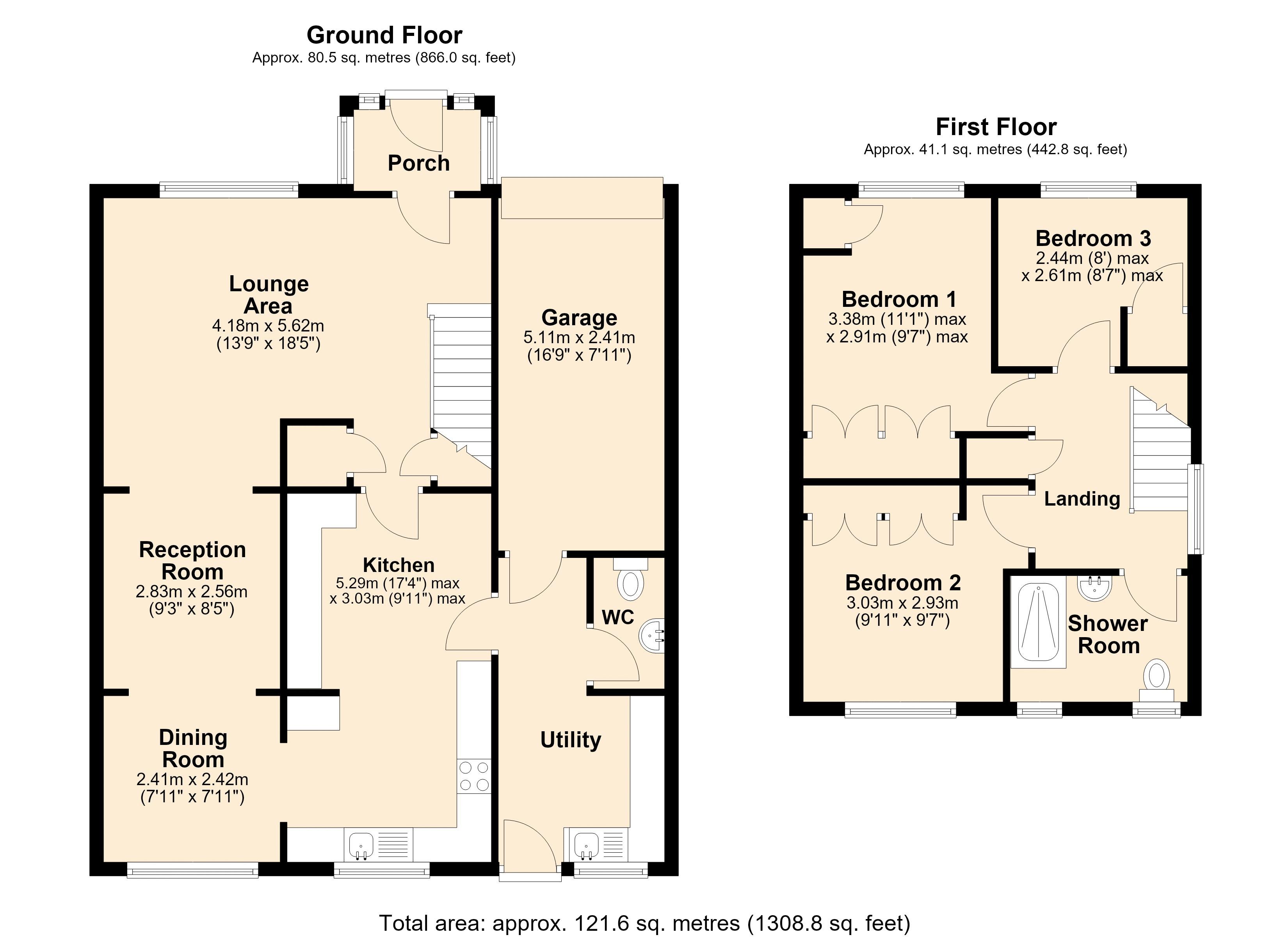 75, Horsley Avenue, Crawcrook floorplan