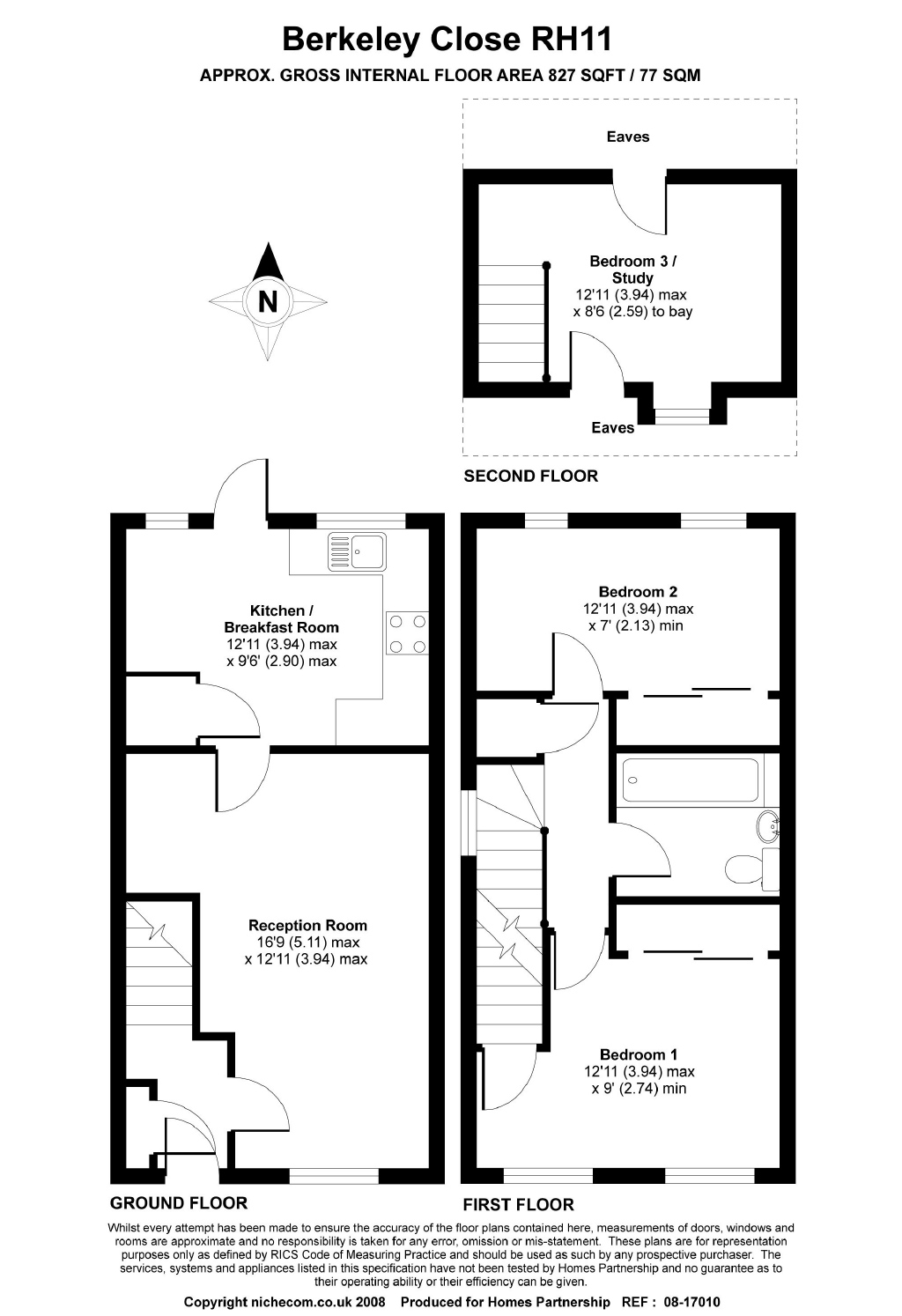 2 Bedrooms End terrace house for sale in Berkeley Close, Crawley RH11