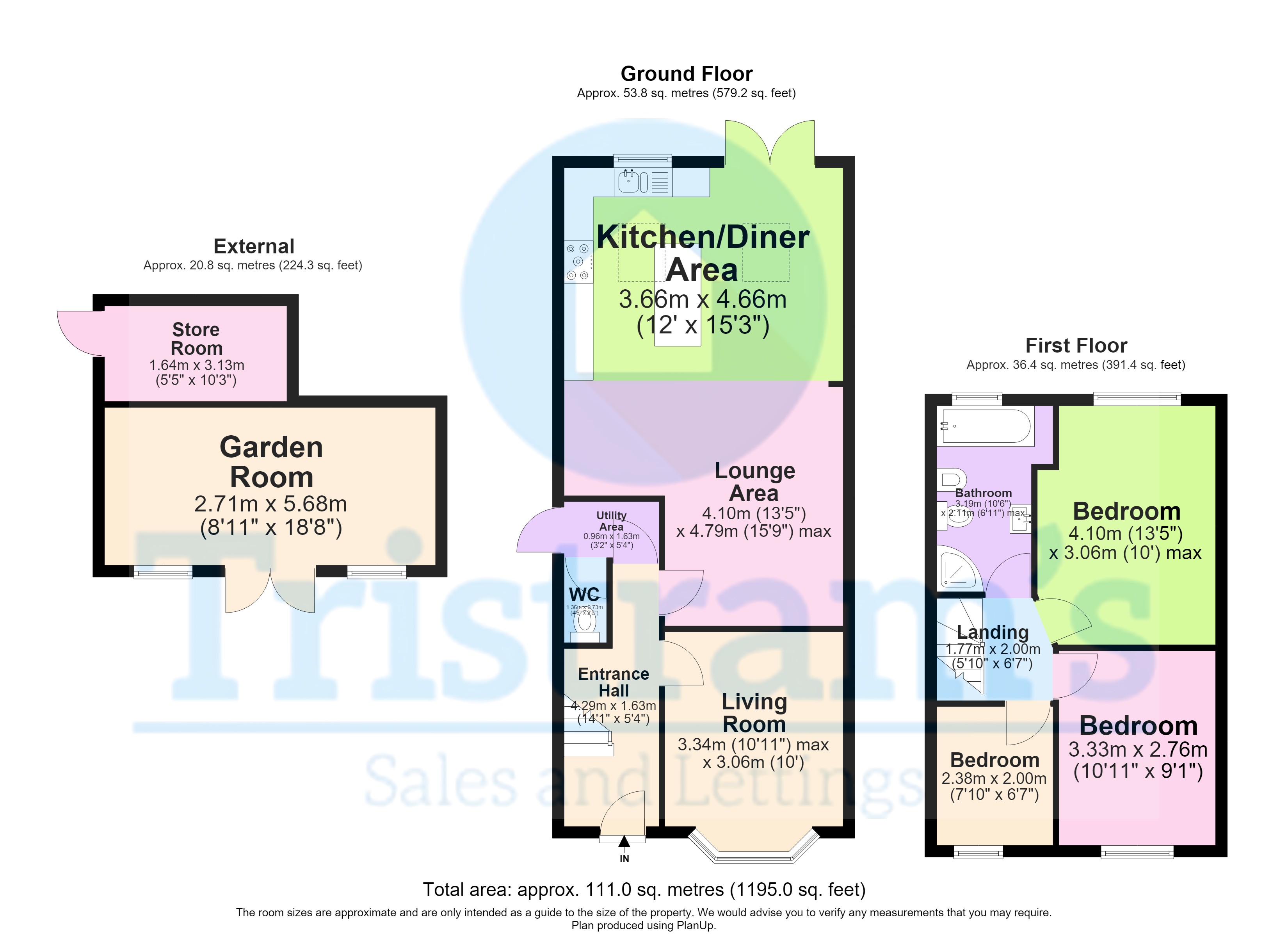 63, East Crescent, Nottingham floorplan