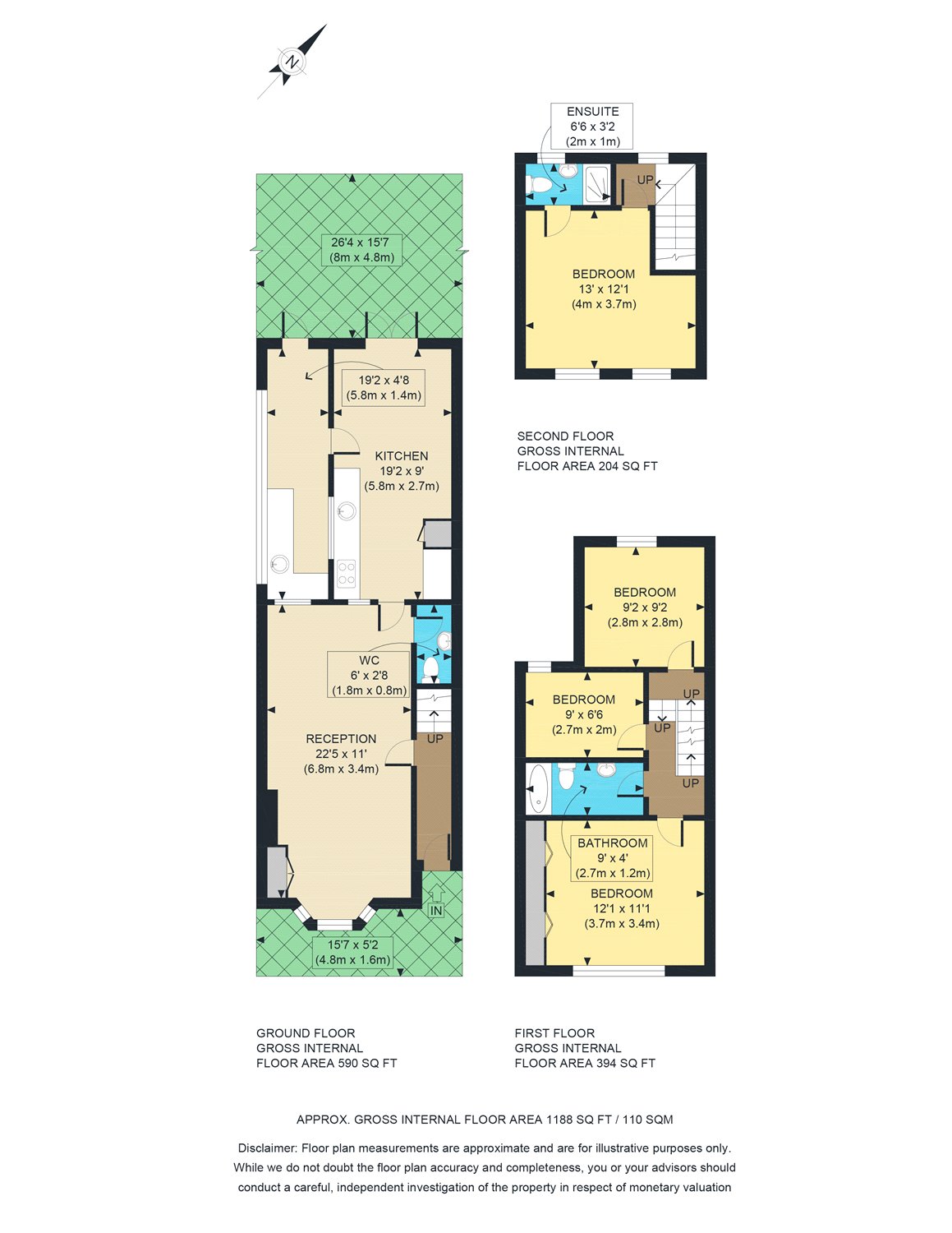 4 Bedrooms Terraced house to rent in Morley Road, London E15