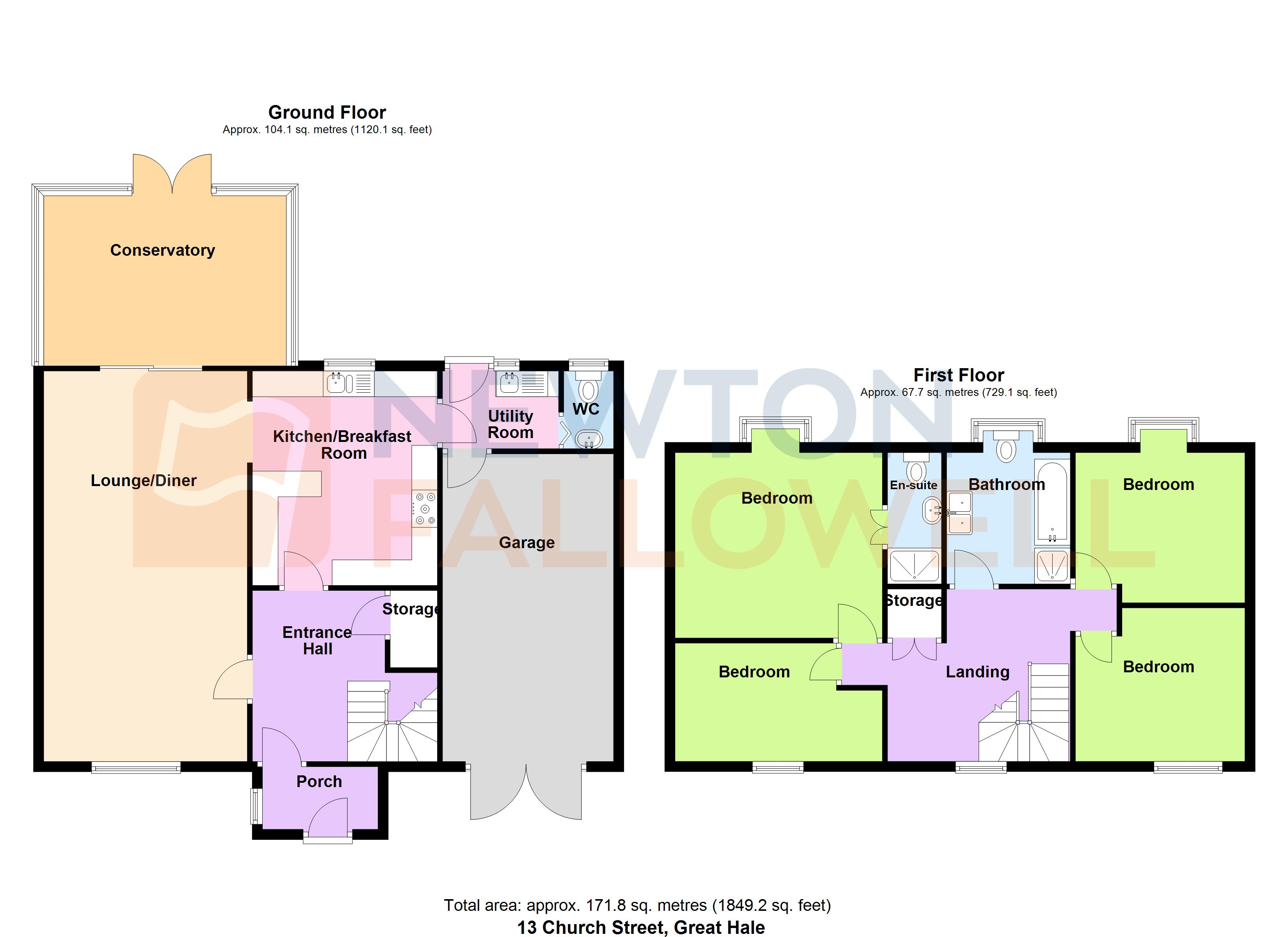 13, Church Street, Great Hale floorplan