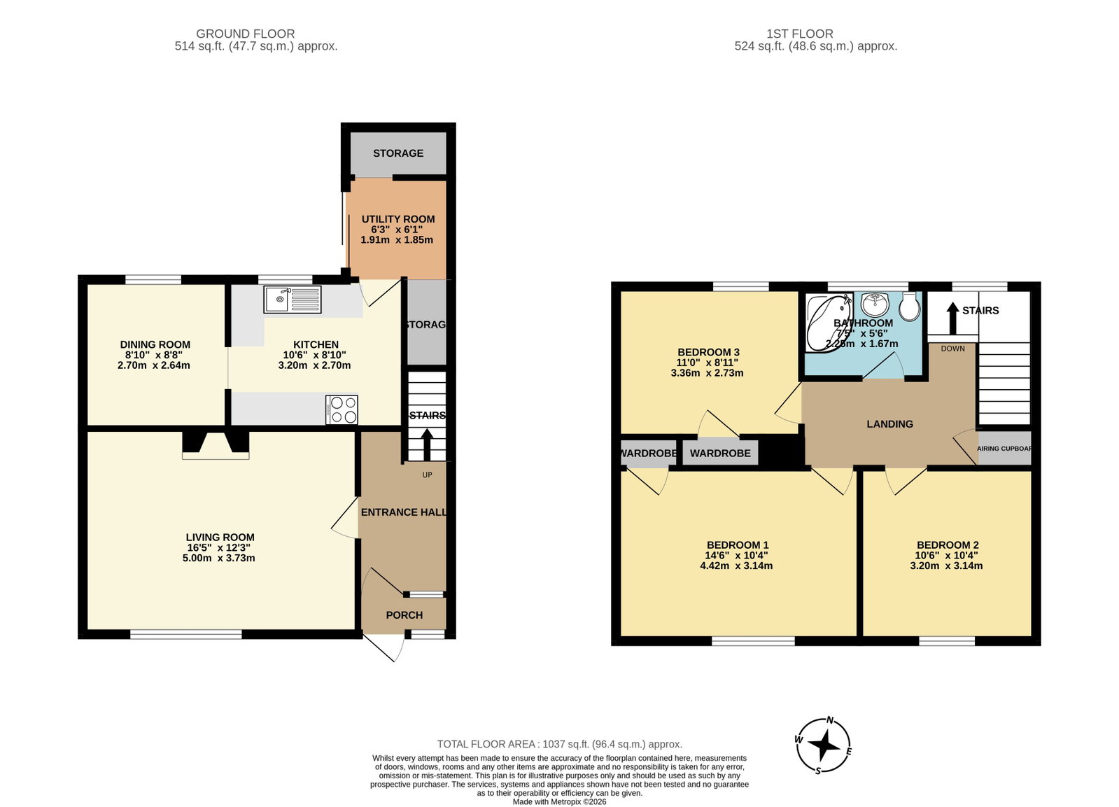 9, Mereworth Close, Gillingham floorplan
