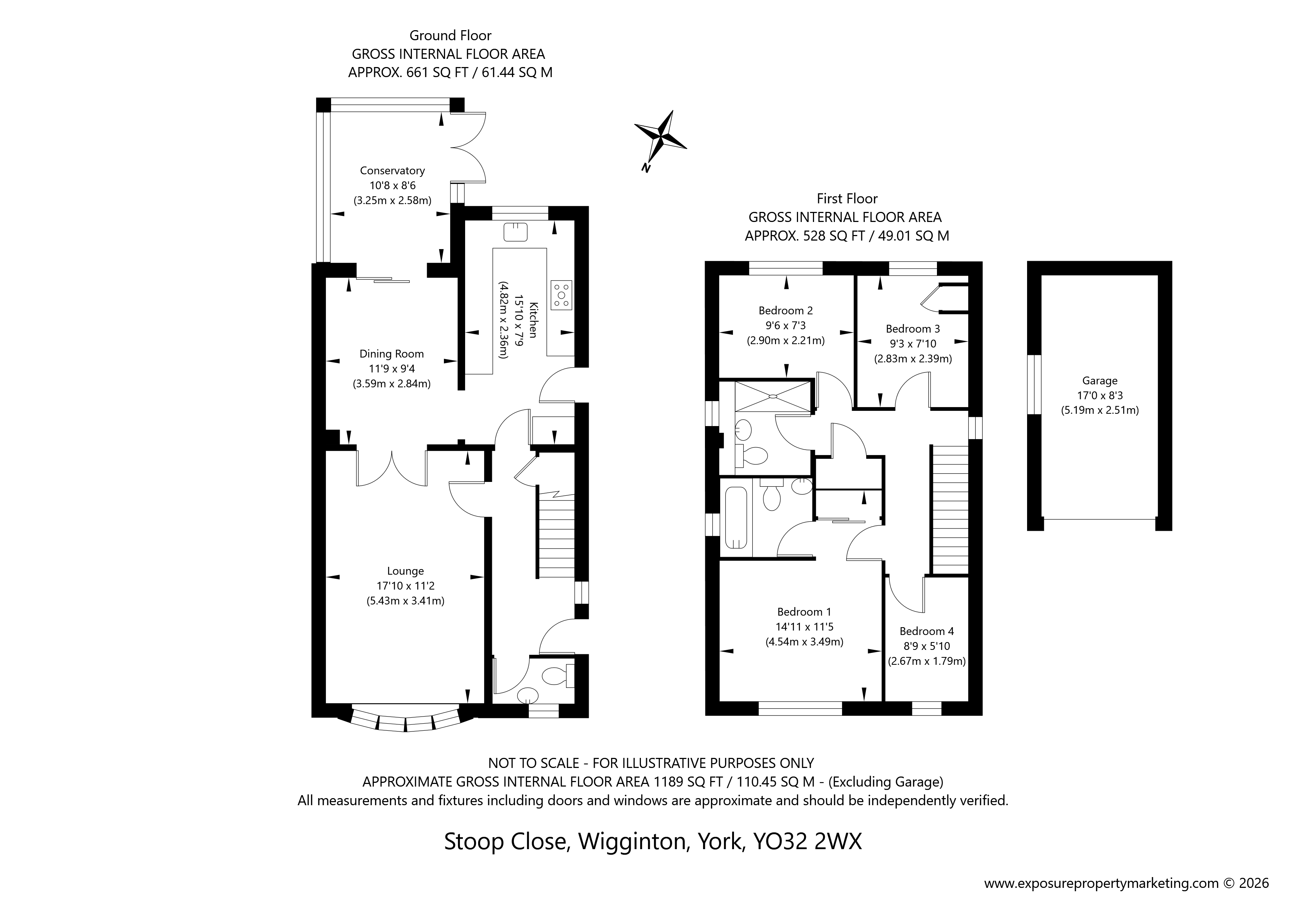2, Stoop Close, York floorplan