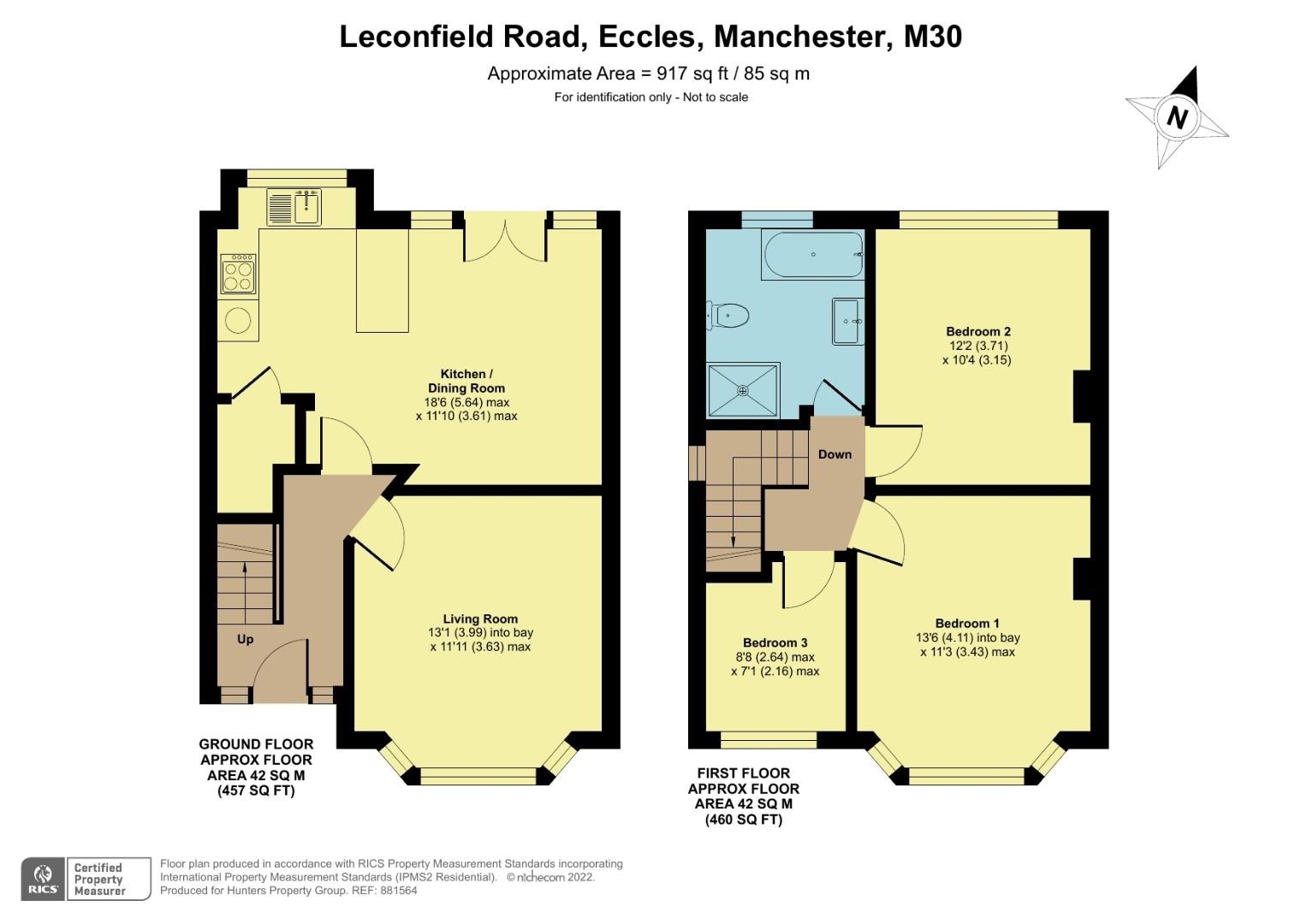 Leconfield Road, Eccles, Manchester, Greater Manchester M30, 3 bedroom