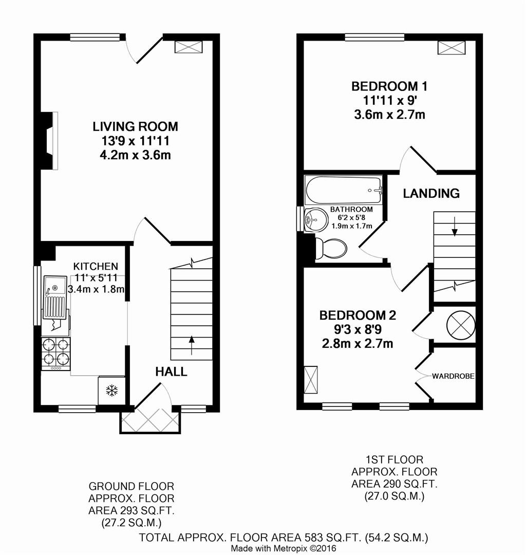 2 Bedrooms End terrace house to rent in Swift Close, Letchworth Garden City SG6