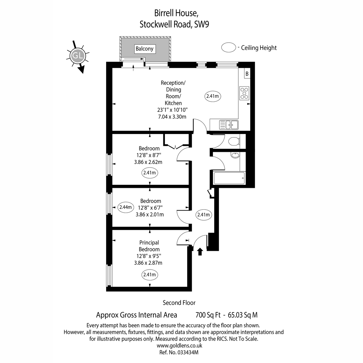 Stockwell Road, London floorplan