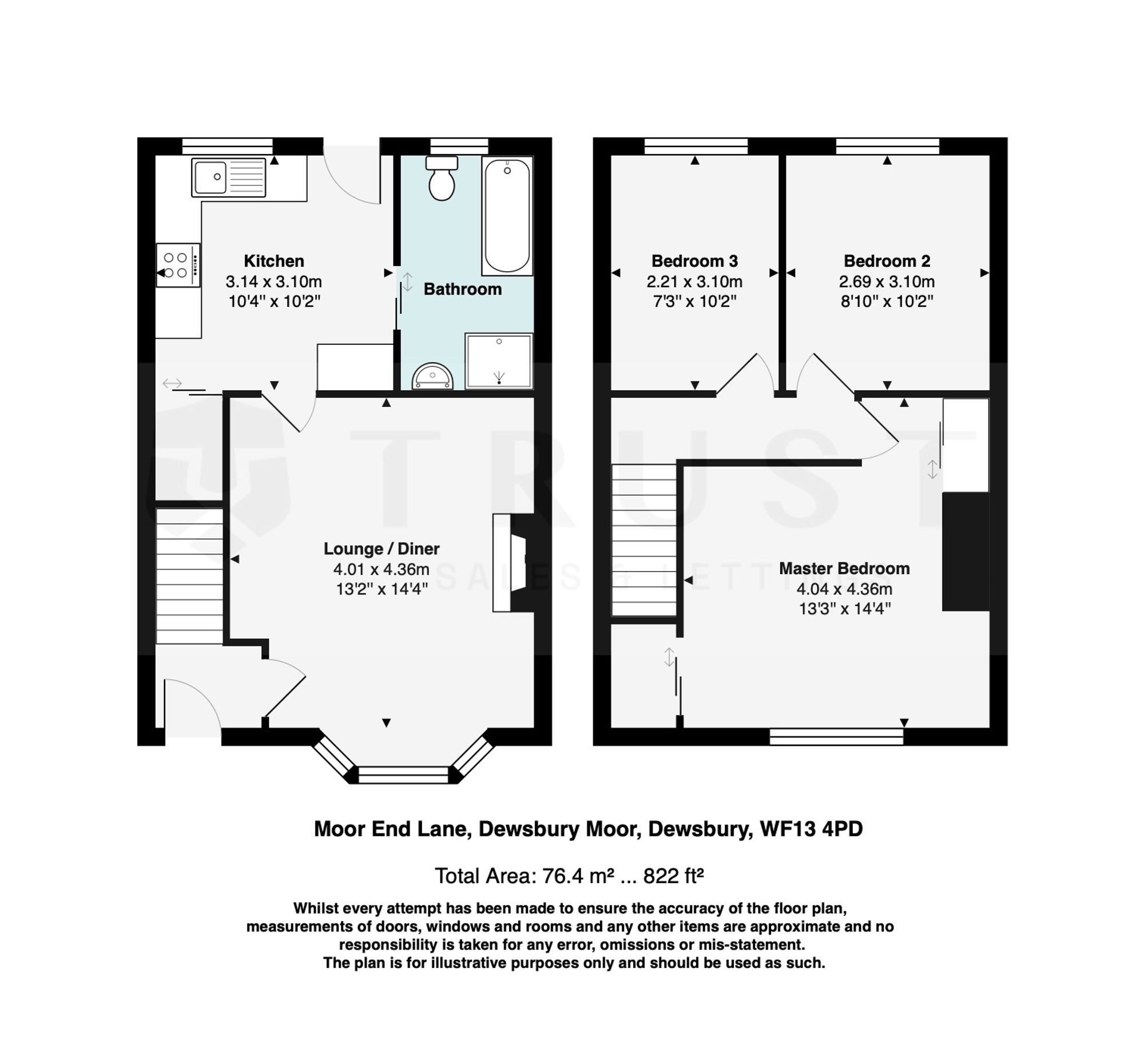 94 Moor End Lane, Dewsbury floorplan
