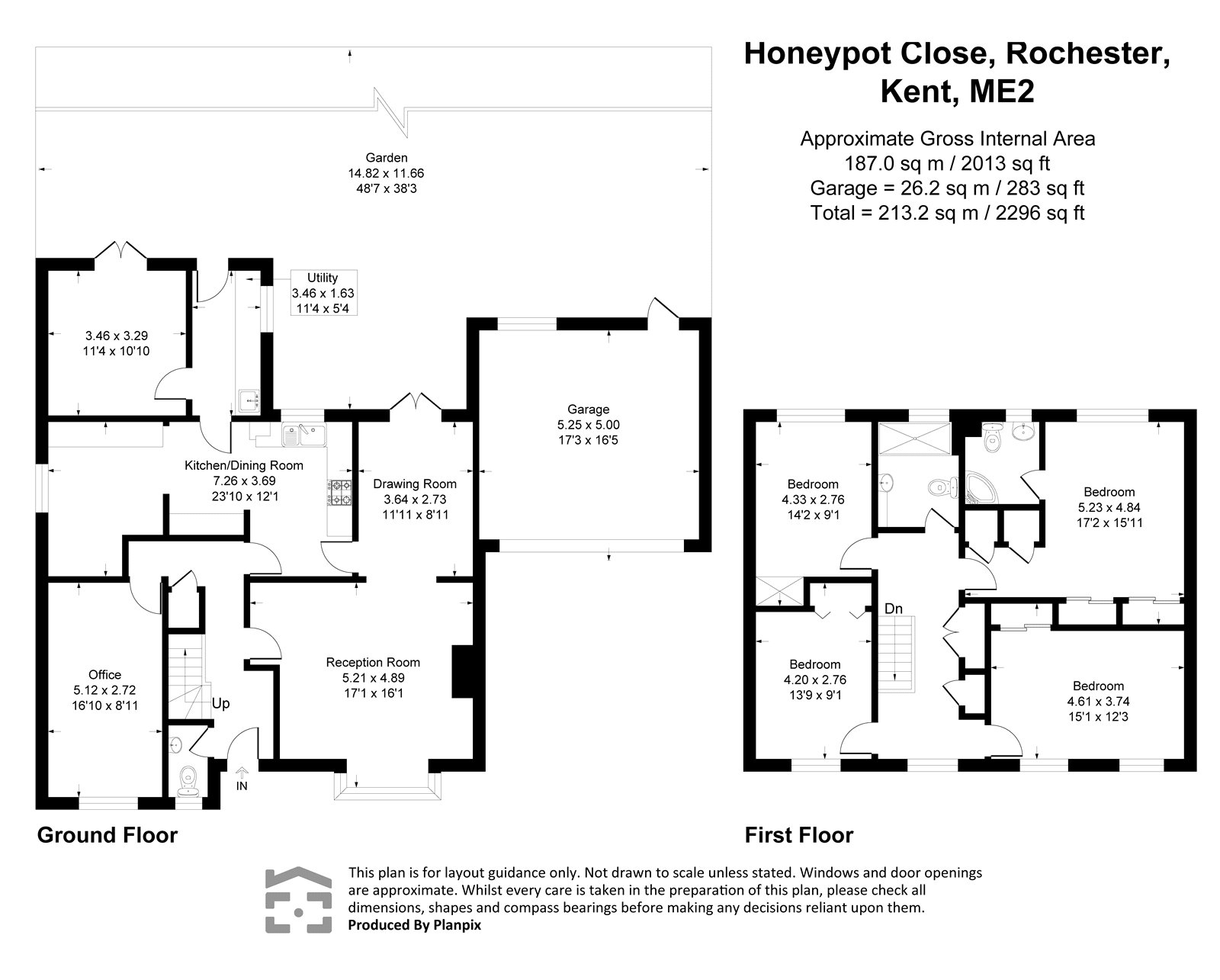 11, Honeypot Close, Kent floorplan
