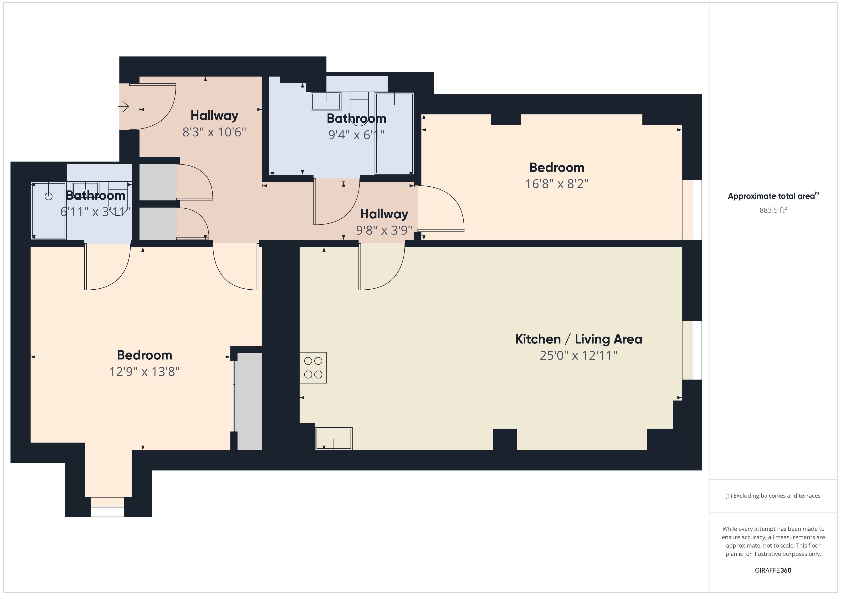 61, The Hicking Building, Queens Road, Nottingham floorplan
