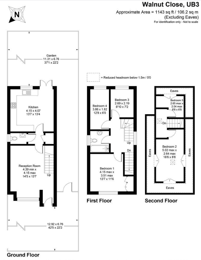 The Corner House, 13, Walnut Close, Hayes floorplan
