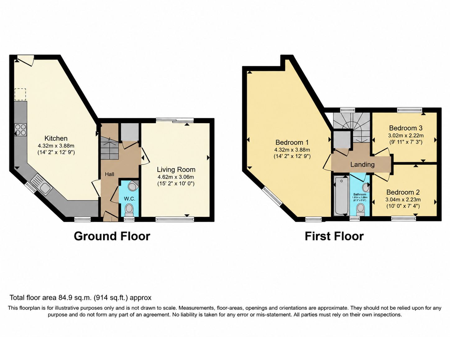 96, Upper Mersey Road, Widnes floorplan