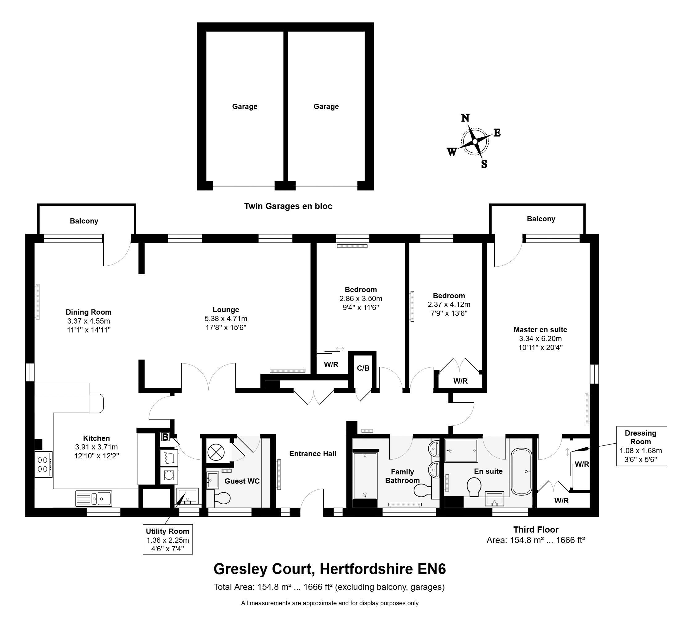 16 Gresley Court, Hawkshead Road, Potters Bar floorplan
