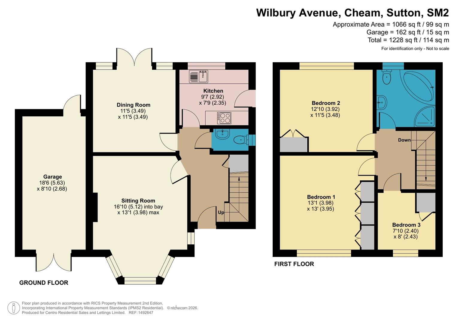 33, Wilbury Avenue, Sutton floorplan
