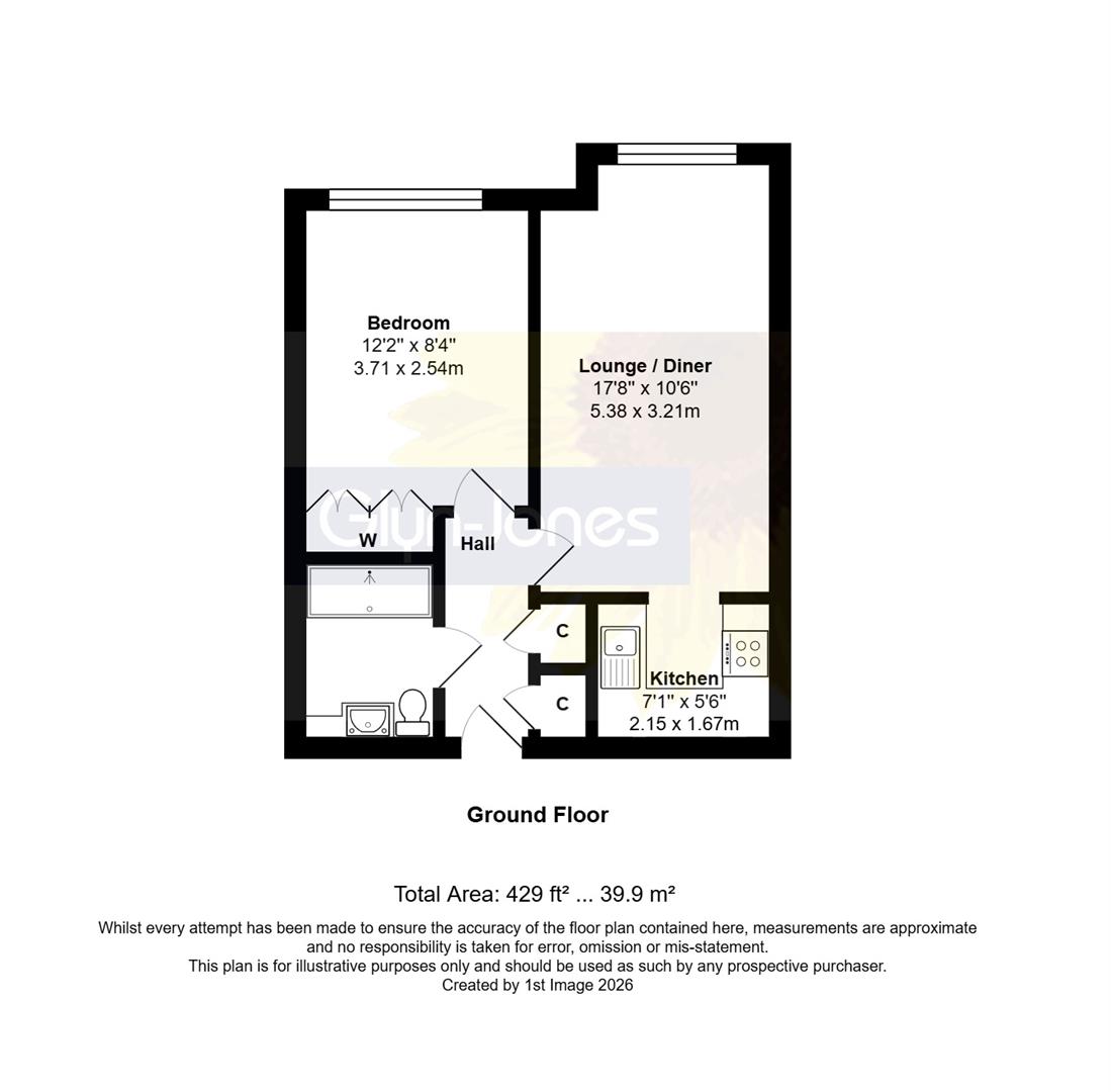 15 Oakland Court, Fitzalan Road, Littlehampton floorplan